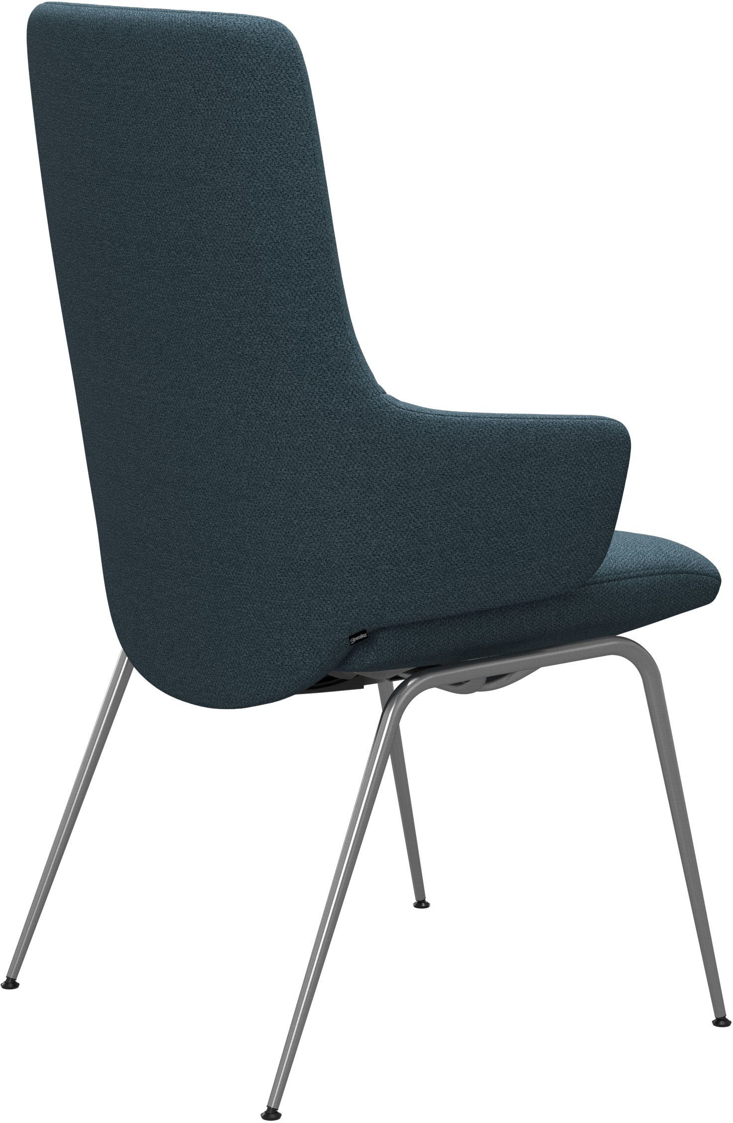 Stressless® Polsterstuhl »Laurel«, ROHLEDER Stoff Q2 FARON, High Back mit Armlehne, Größe L, mit Beinen aus Stahl in Chrom