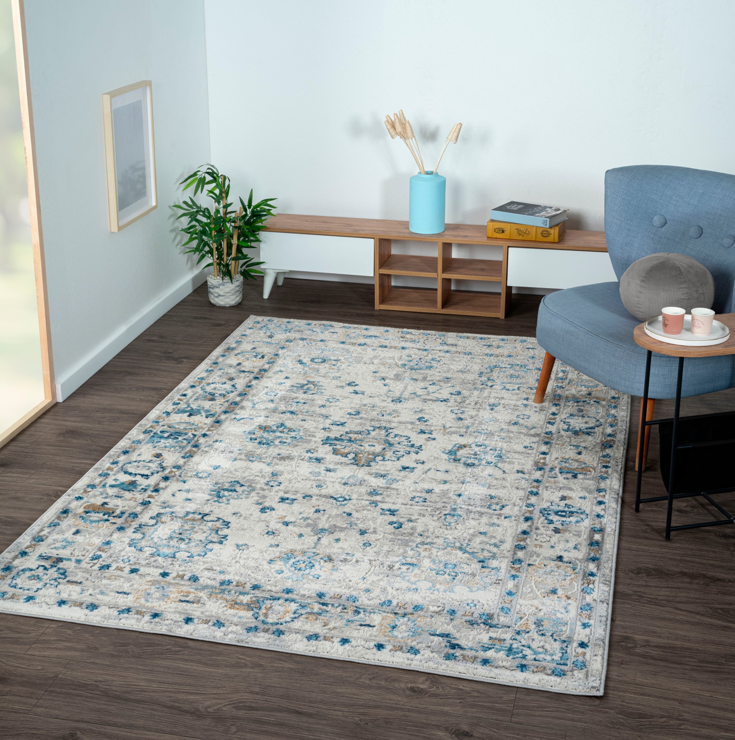 Myflair Möbel & Accessoires Teppich "My Heriz 3" rechteckig 8 mm Höhe Kurzflor, klassisches Orient Design, besonders weich durch Microfaser
