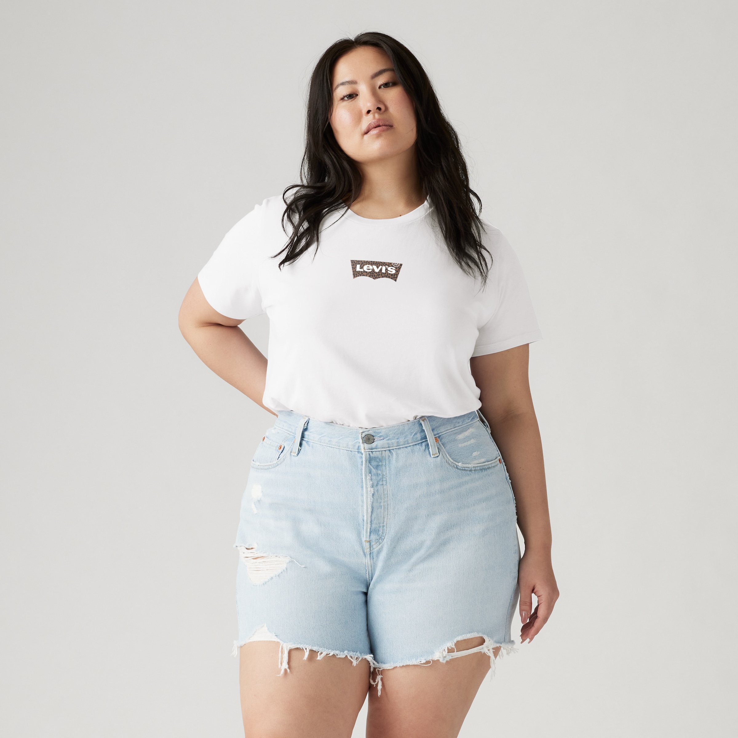 Levis Plus Rundhalsshirt "LSE PL PERFECT TEE", aus Baumwolle günstig online kaufen