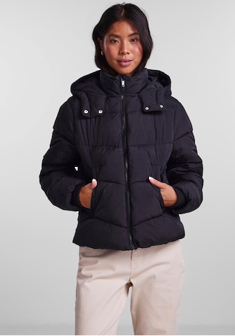 Steppjacke »PCJAMILLA SHORT PUFFER JACKET NOOS BC«, mit Kapuze