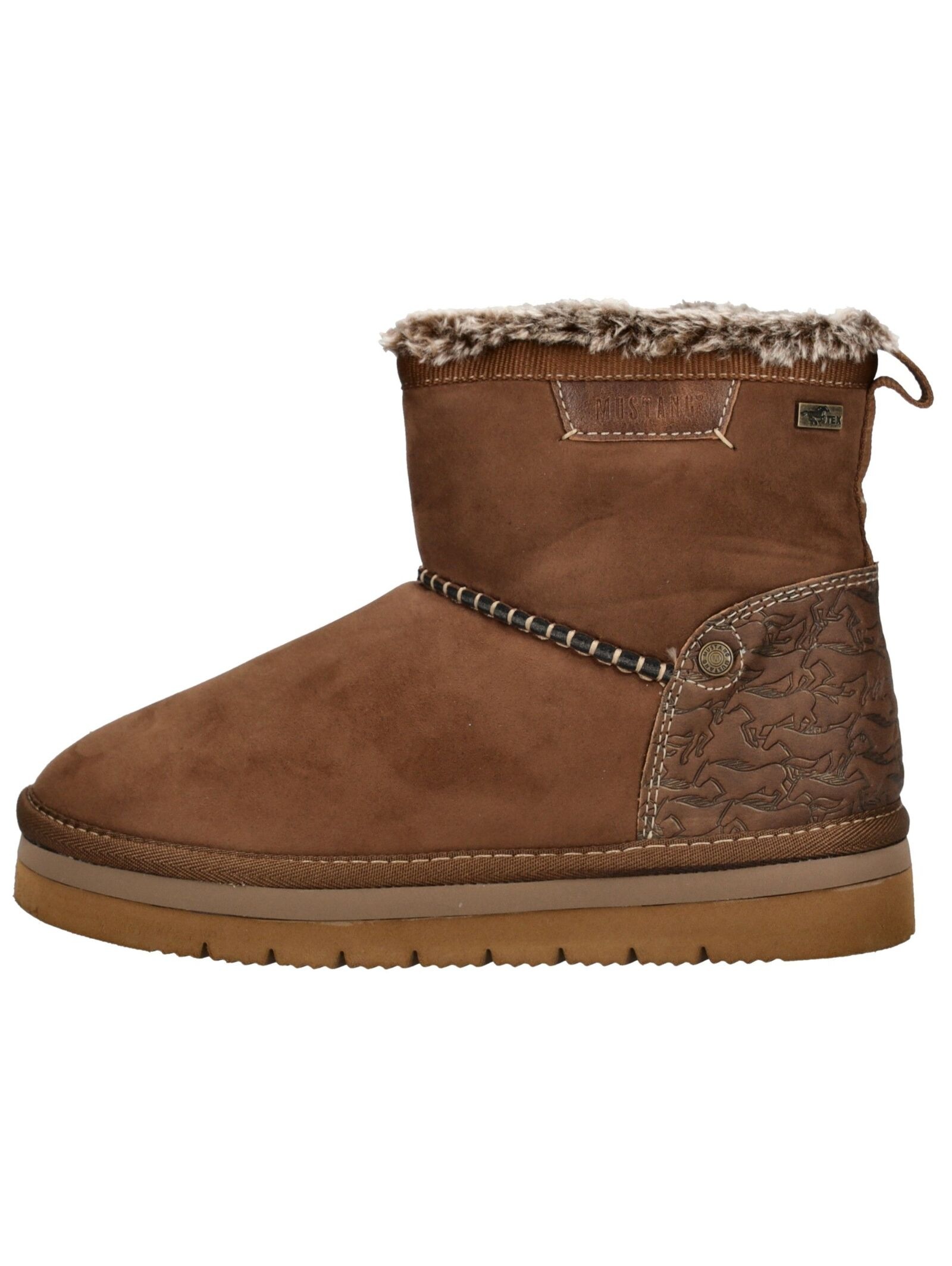 Mustang Shoes Stiefelette "Mustang Shoes Stiefelette Lederimitat/Textil" günstig online kaufen