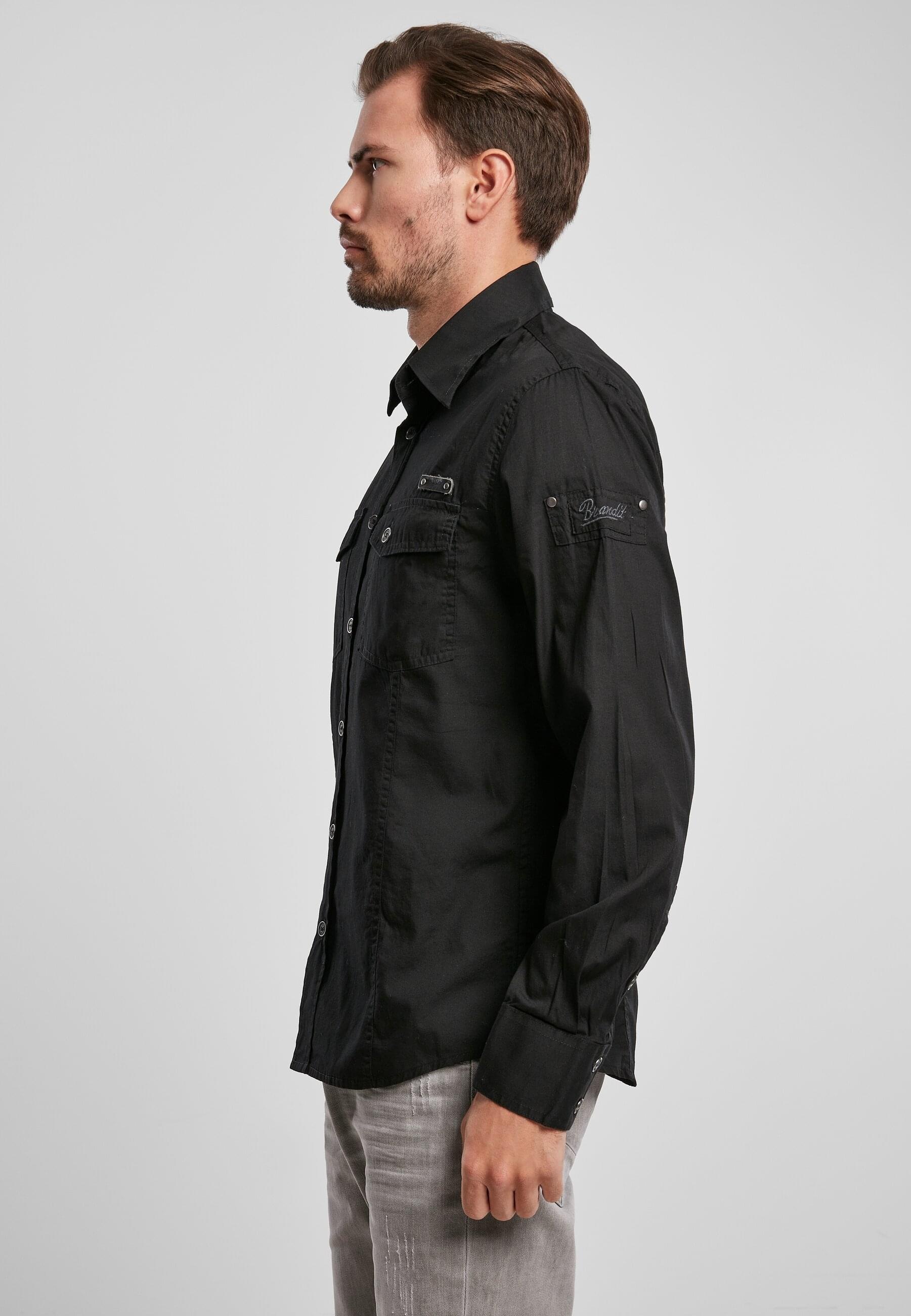 Brandit Langarmhemd »Brandit Herren Slim Worker Shirt«, (1 tlg.)