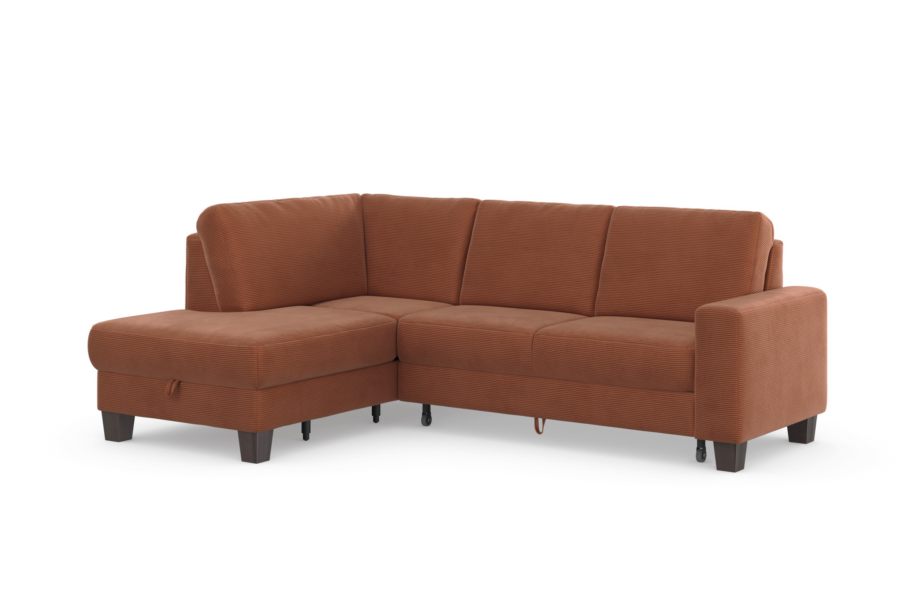 Thumbnail - Home affaire Ecksofa "Summer L-Form" mit Ottomane, mit oder ohne Bettfunktion und Bettkasten, Cord-Bezug