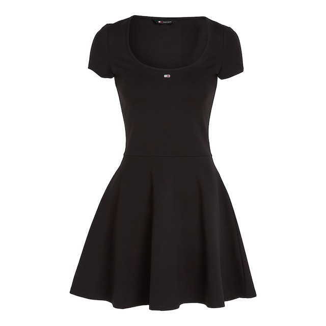 Tommy Jeans Curve Blusenkleid »TJW SS FIT & FLARE DRESS EXT« für bestellen  | BAUR