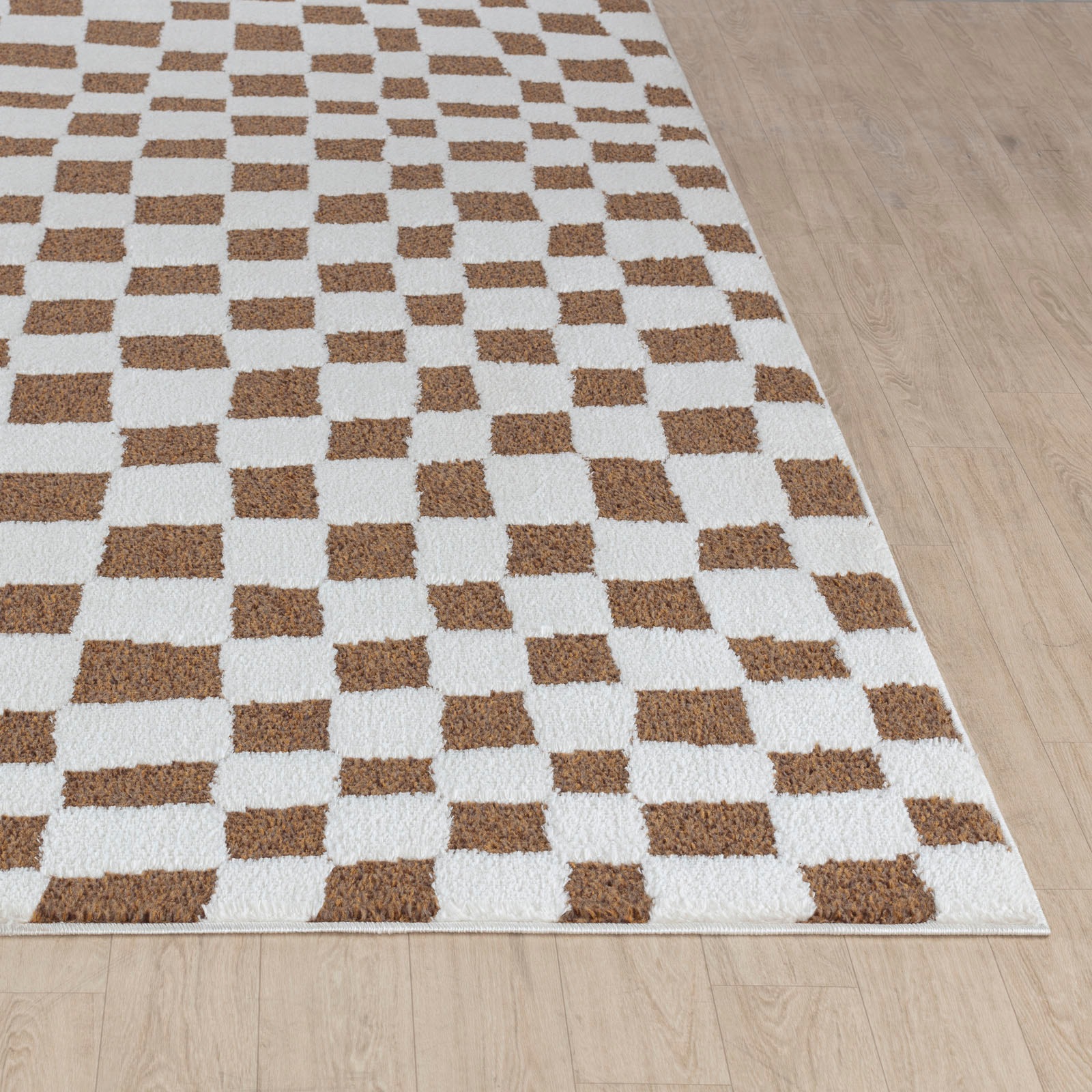 Livabliss Teppich »INCHON«, rechteckig, 14 mm Höhe, Skandinavischer Teppich mit Karomuster, Kurzflor Wohnzimmerteppich