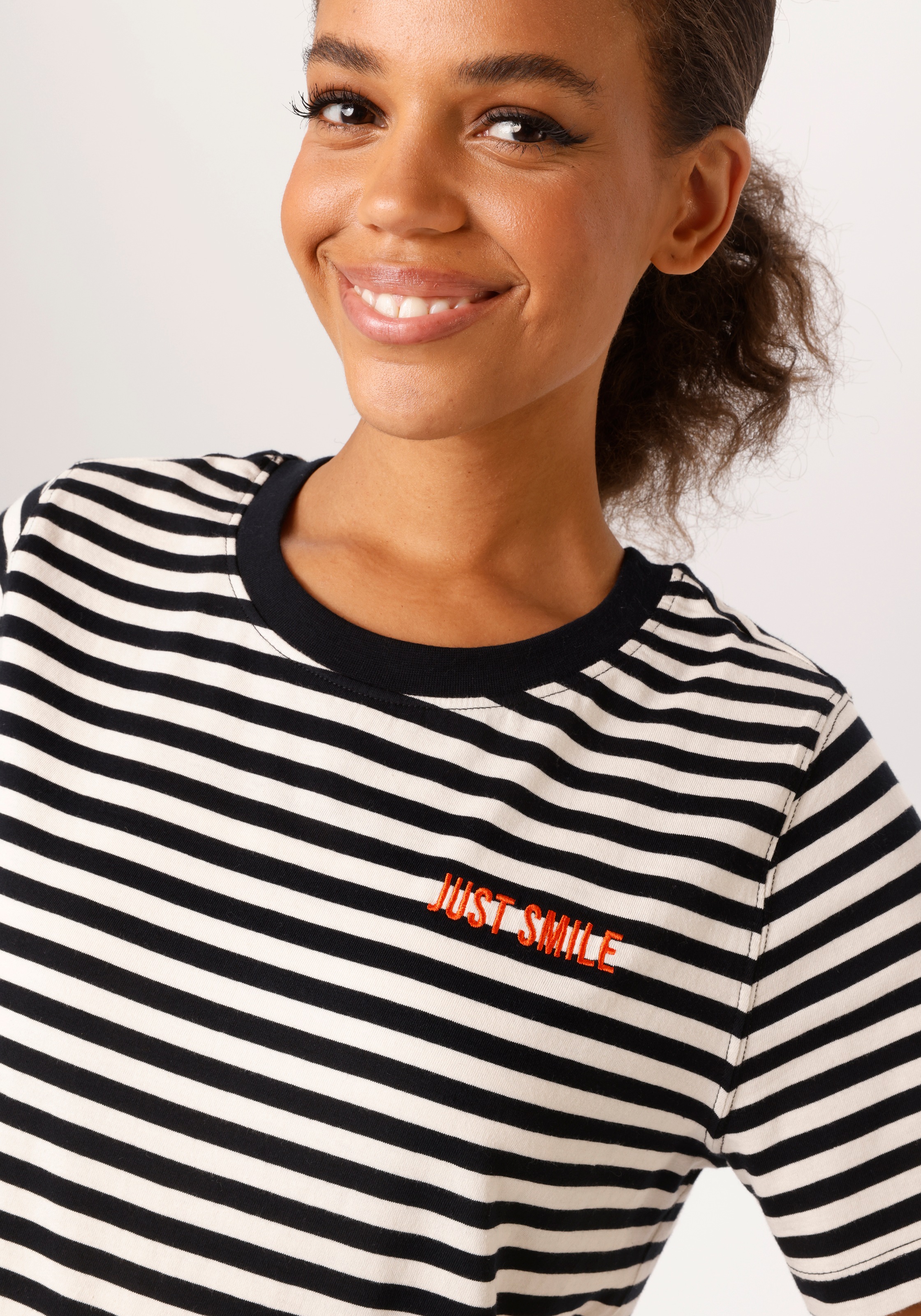 Aniston Casual Damen T-Shirt Mehrfarbig 40 2
