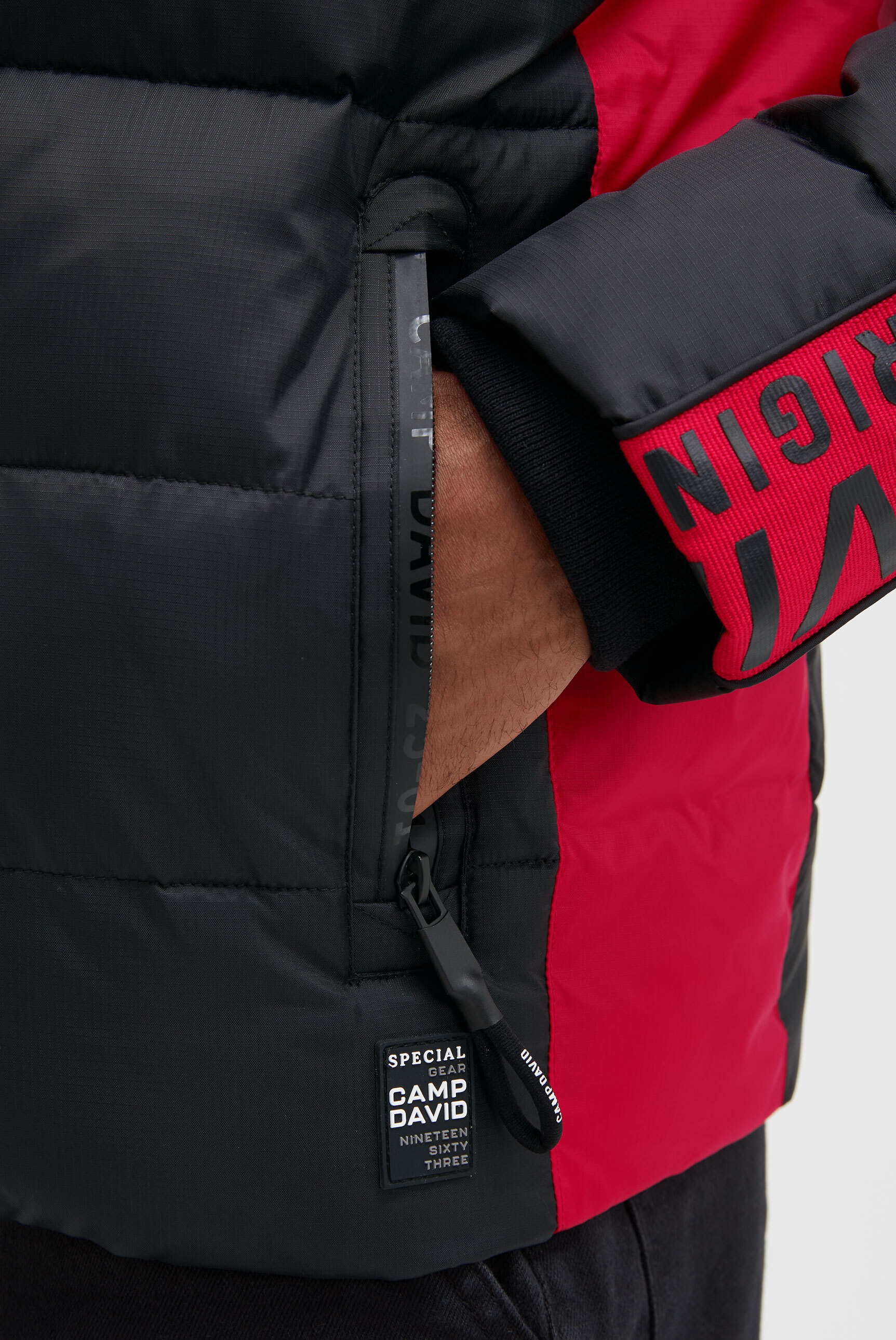 CAMP DAVID Winterjacke mit Kapuze mit abtrennbarer Kapuze