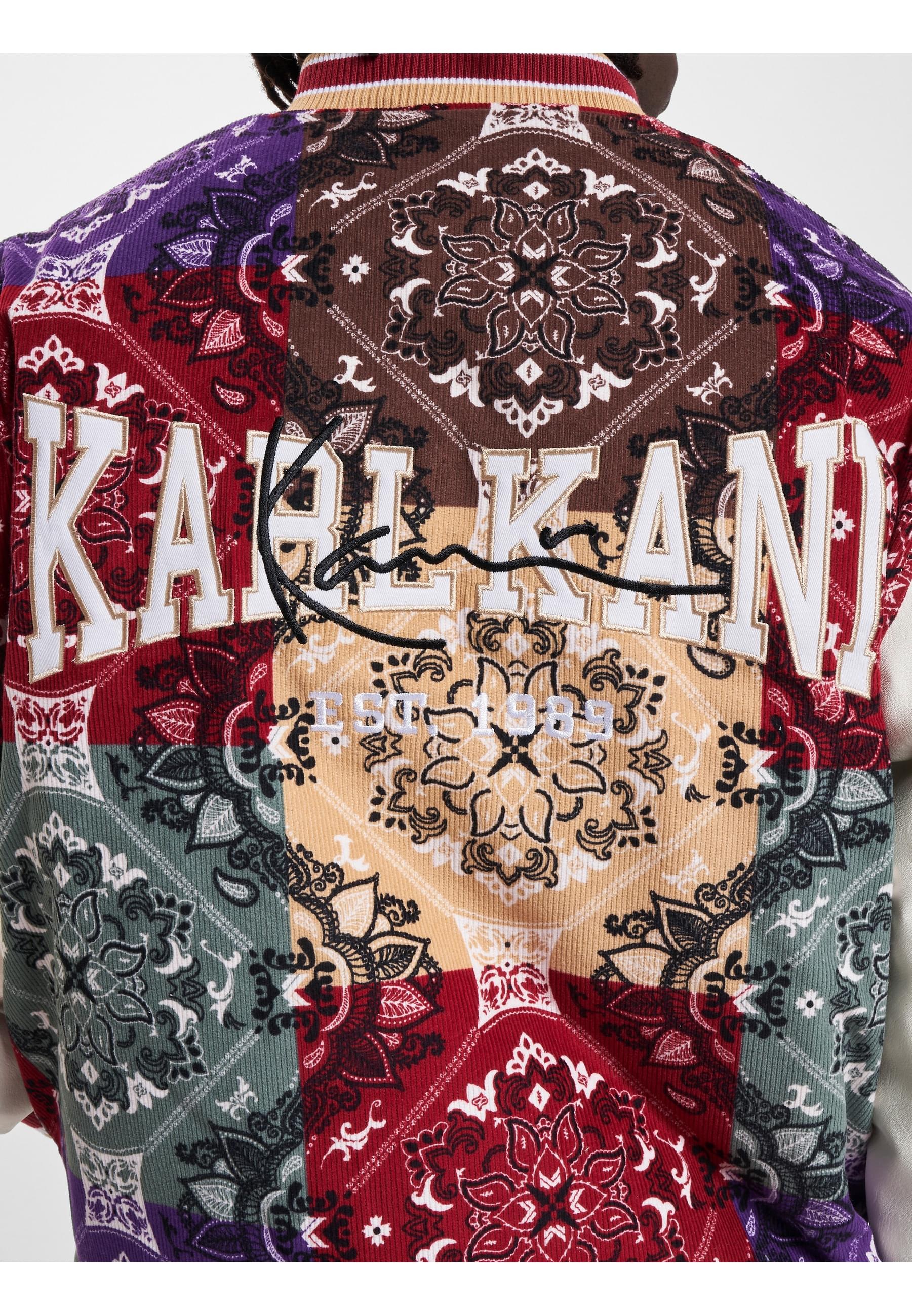 Karl Kani Collegejacke »Karl Kani Herren KM233-046-1 KK OG Block Paisley College Jacket«, (1 St.), ohne Kapuze