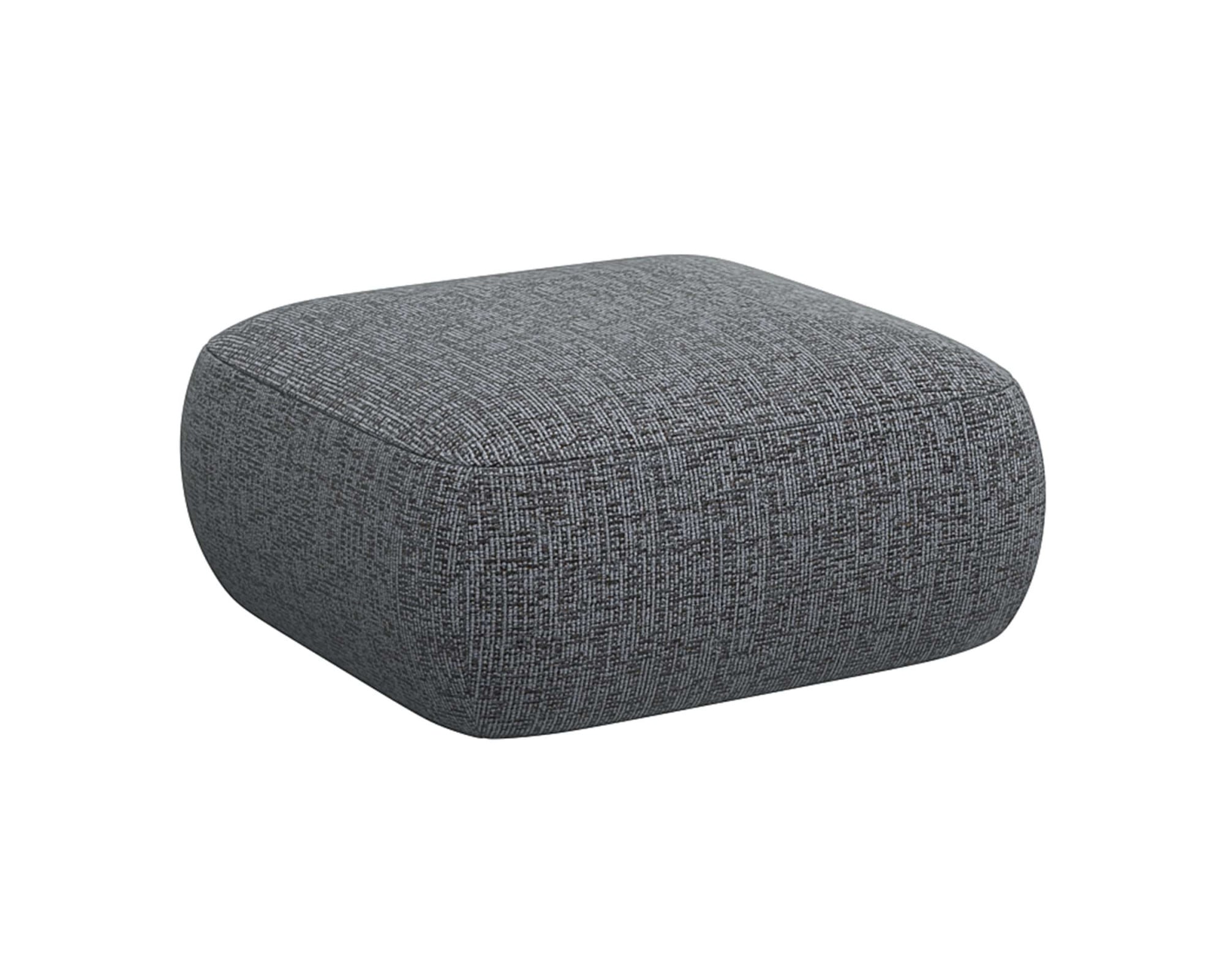 FLEXLUX Pouf »Torino, rund, bodennah, Sitzhocker, Polsterhocker«, Modernes, organisches Hocker-Design, Kaltschaum, Wellenunterfederung