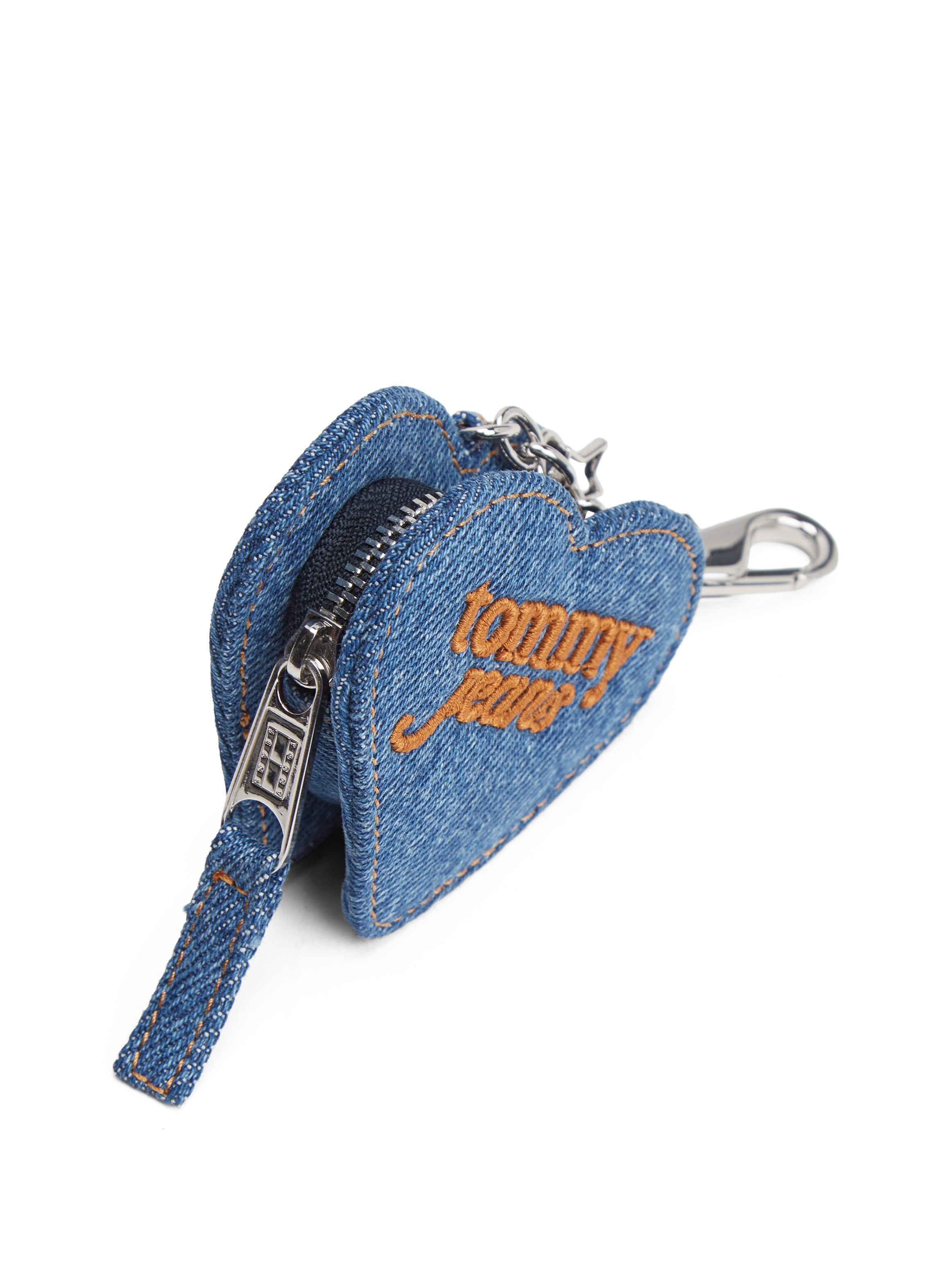 Tommy Jeans Geldbörse »TJW COOL DENIM HEART COIN PURSE« , Damen Mini Geldbeutel, Portmonnaie mit Reißverschluss