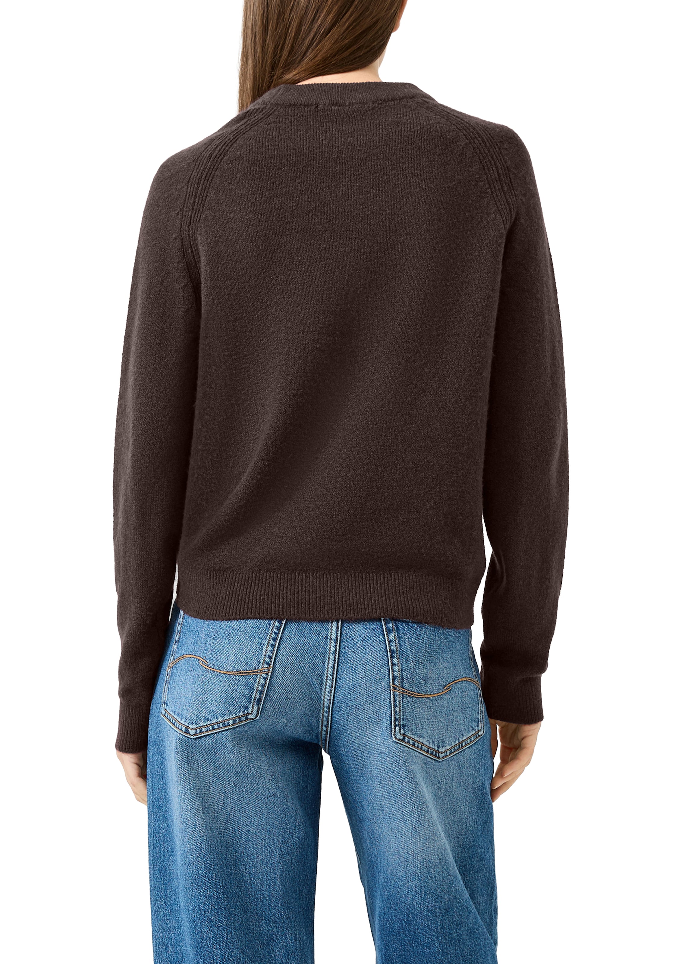 QS Strickpullover Winterpullover mit Stretch