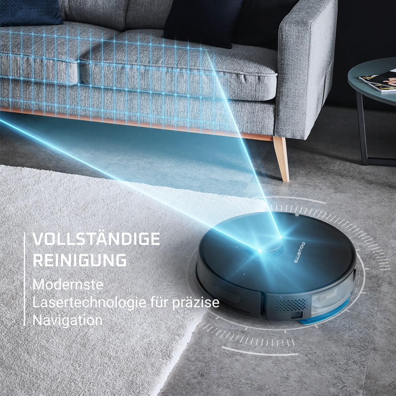 Rowenta Nass-Trocken-Saugroboter »X-Plorer 75S+ Neo, mit Wischfunktion und Absaugstation, lange Laufzeit«, 2700 Pa Saugleistung, präzise Lasernavigation, Sprachassistent, RR85E3