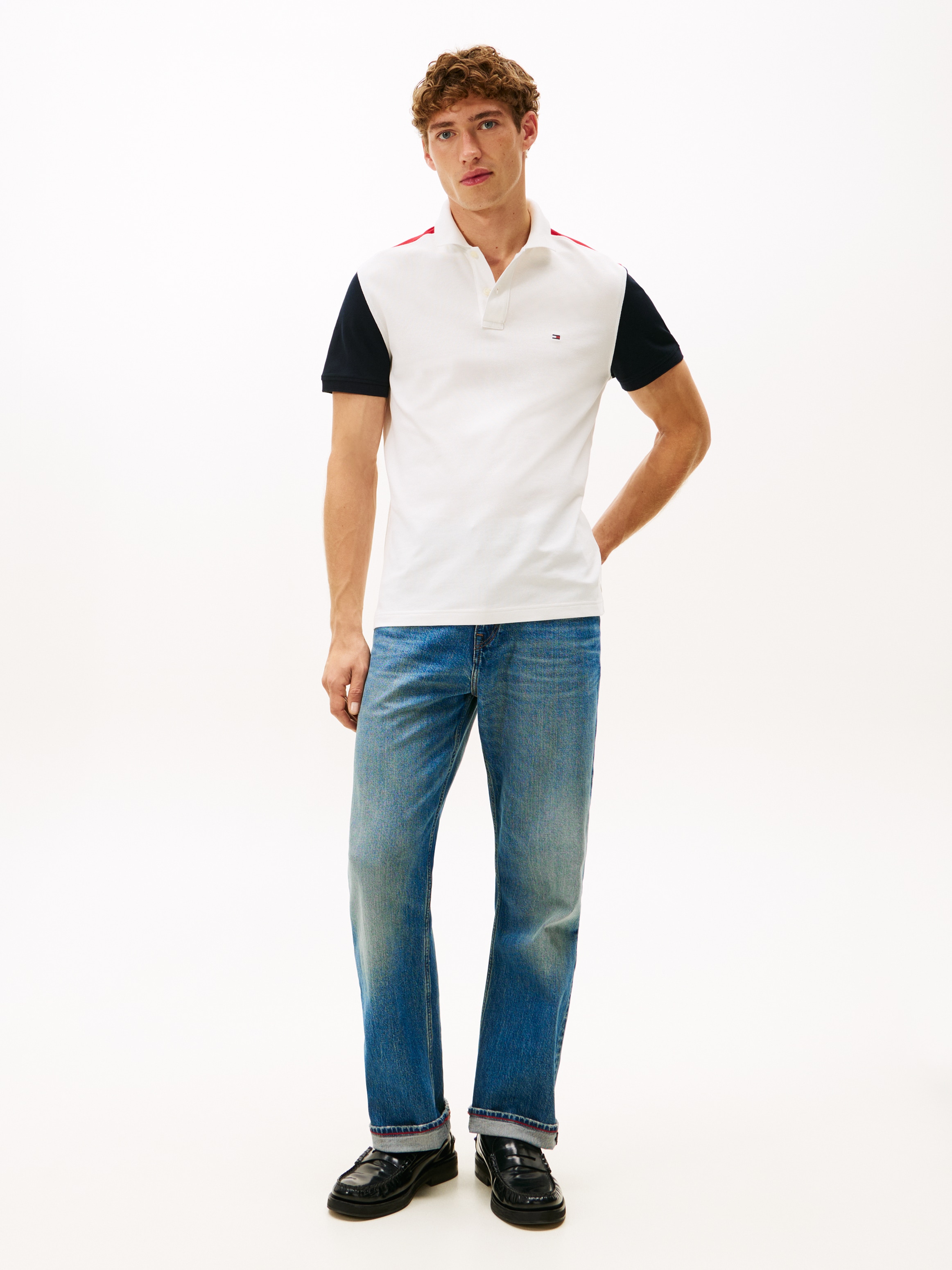Tommy Hilfiger Poloshirt »BLOCKING POLO«, Mit Rundhalsausschnitt