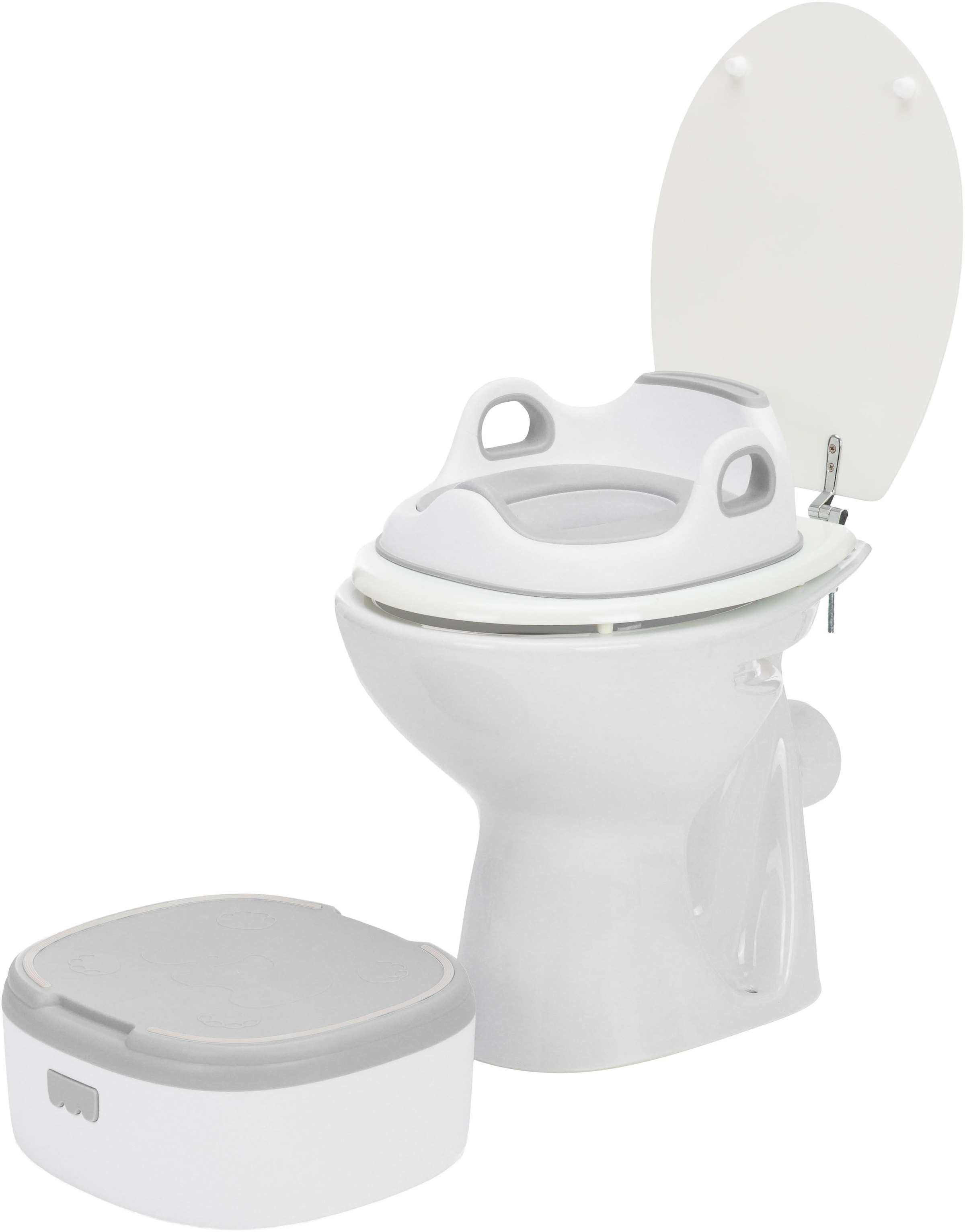 Fillikid Töpfchen »Multifunktionstopf 3in1« Töpfchen, WC-Aufsatz & Tritthocker in einem