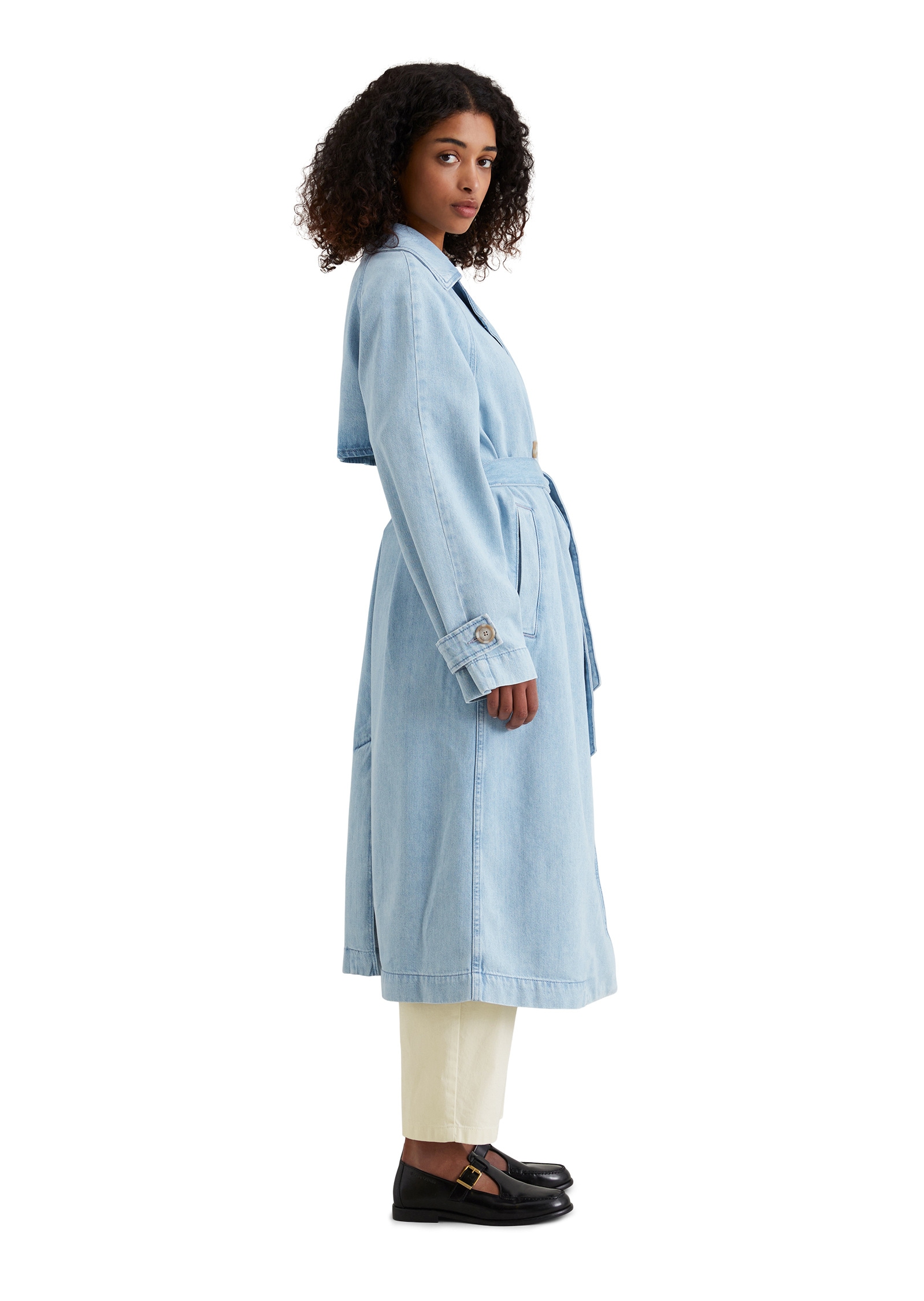 Marc O'Polo DENIM Trenchcoat »made with Orange Fiber«