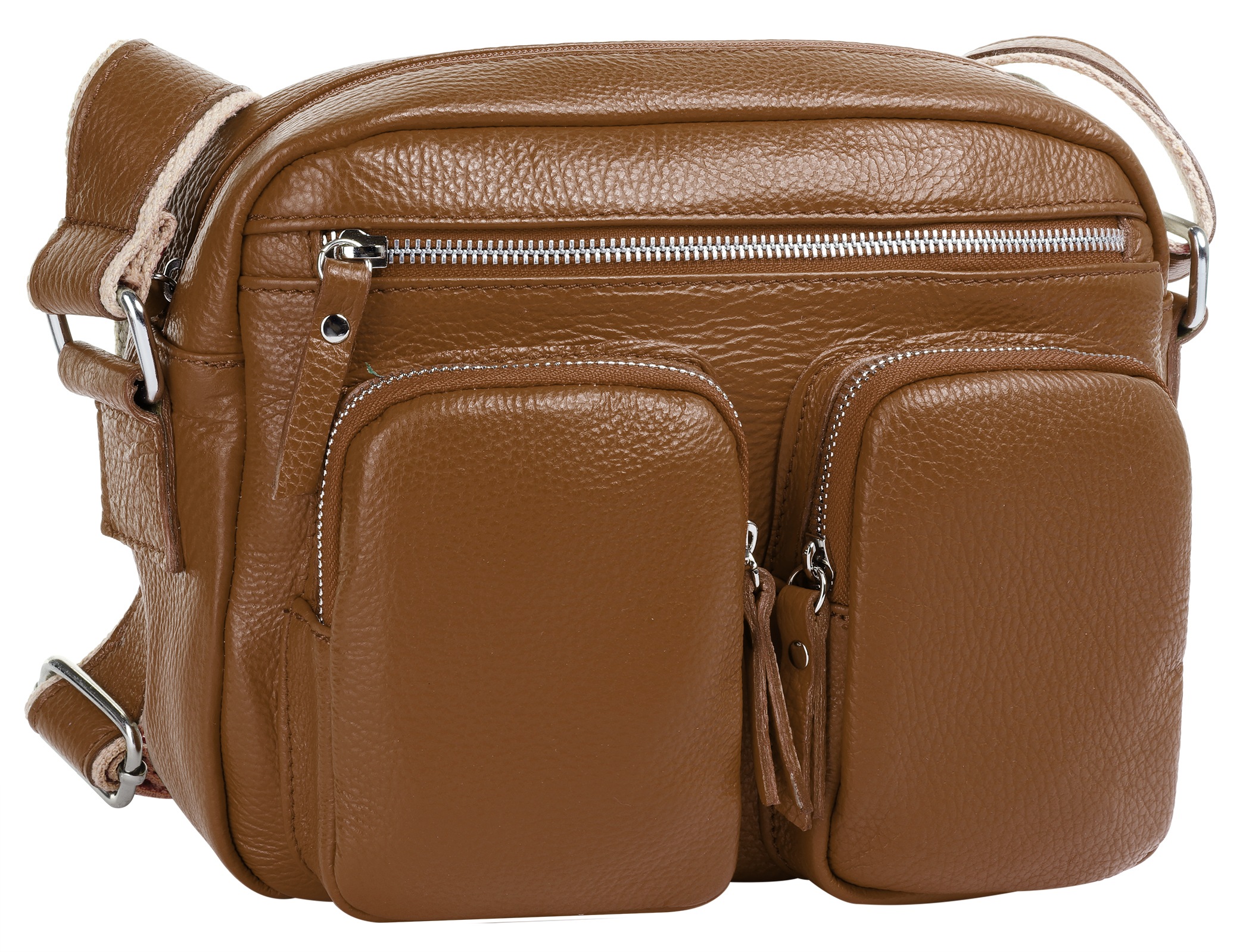 Thumbnail - Samantha Look Umhängetasche echt Leder, Made in Italy