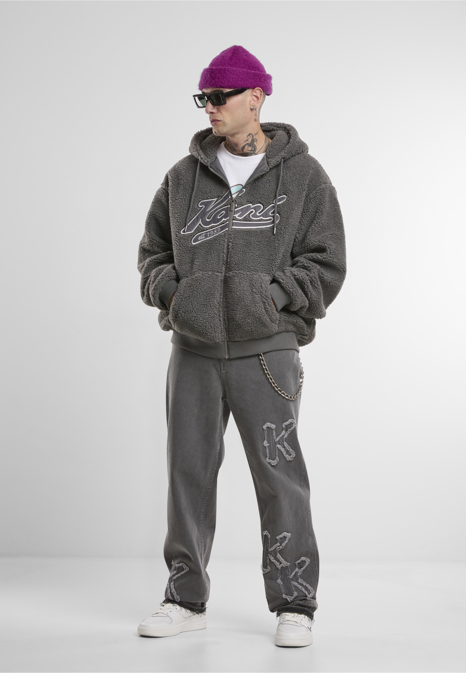 Karl Kani Kapuzenpullover »Karl Kani KK Varsity Teddy Zip Hoodie« 1