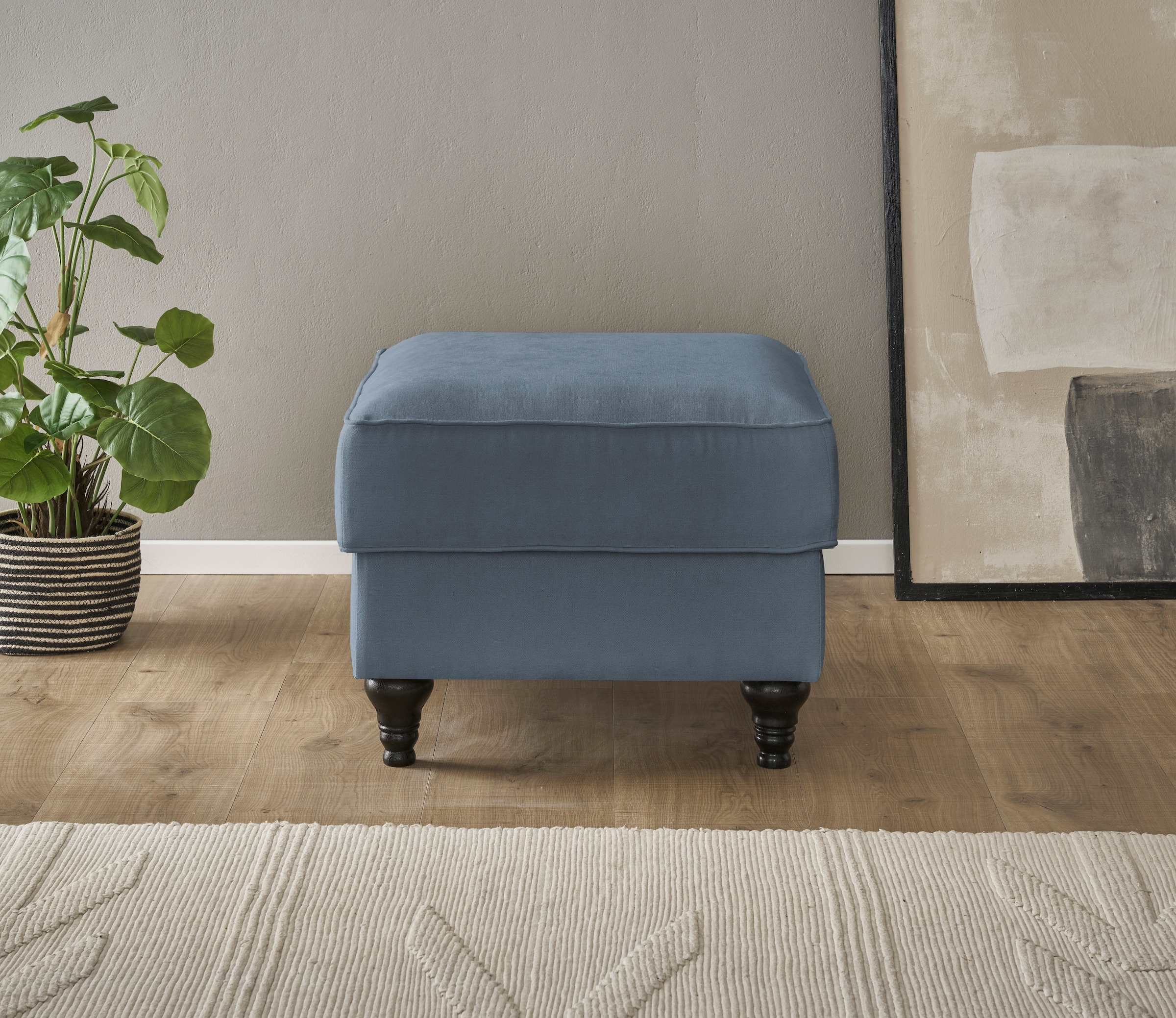 Home affaire Hocker "WESTMINSTER", mit Federkern-Polsterung günstig online kaufen