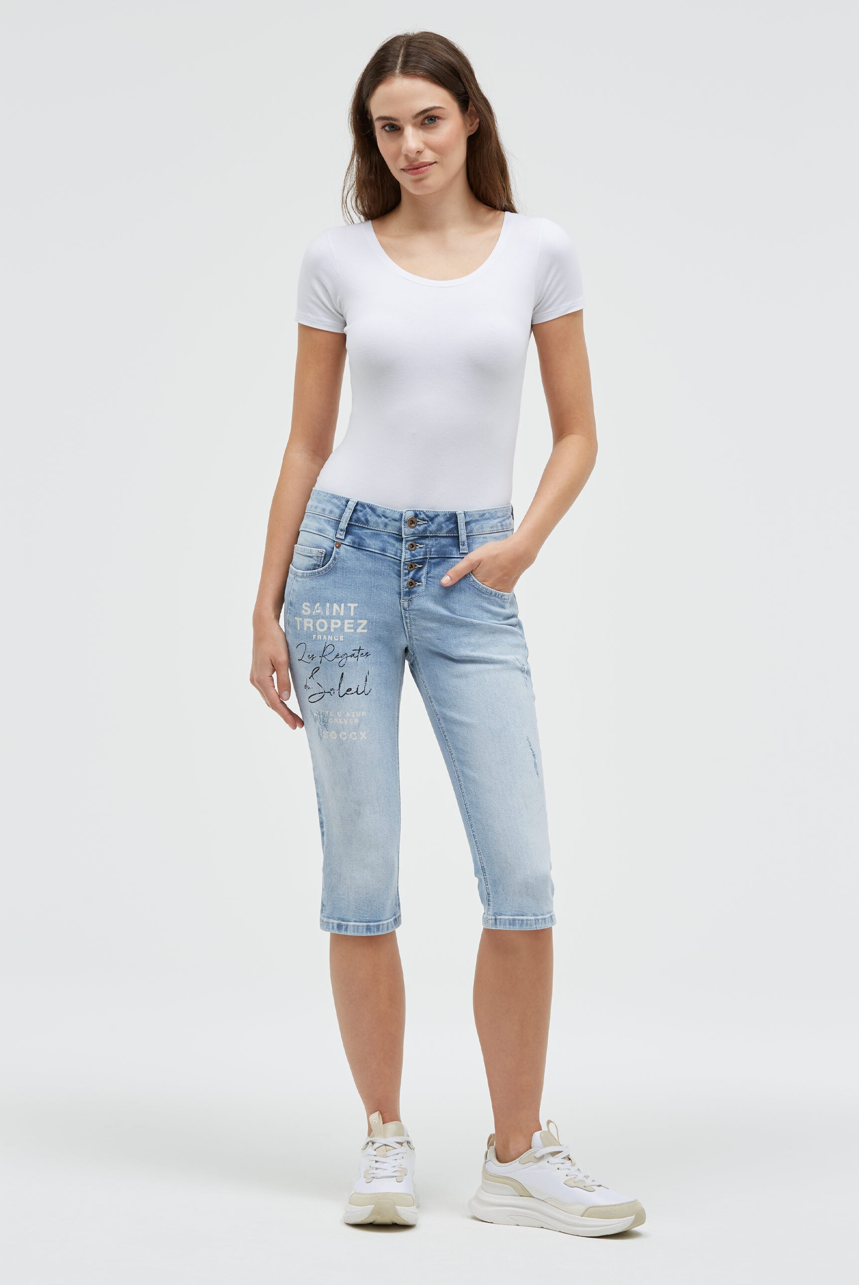 SOCCX Regular-fit-Jeans mit normaler Leibhöhe