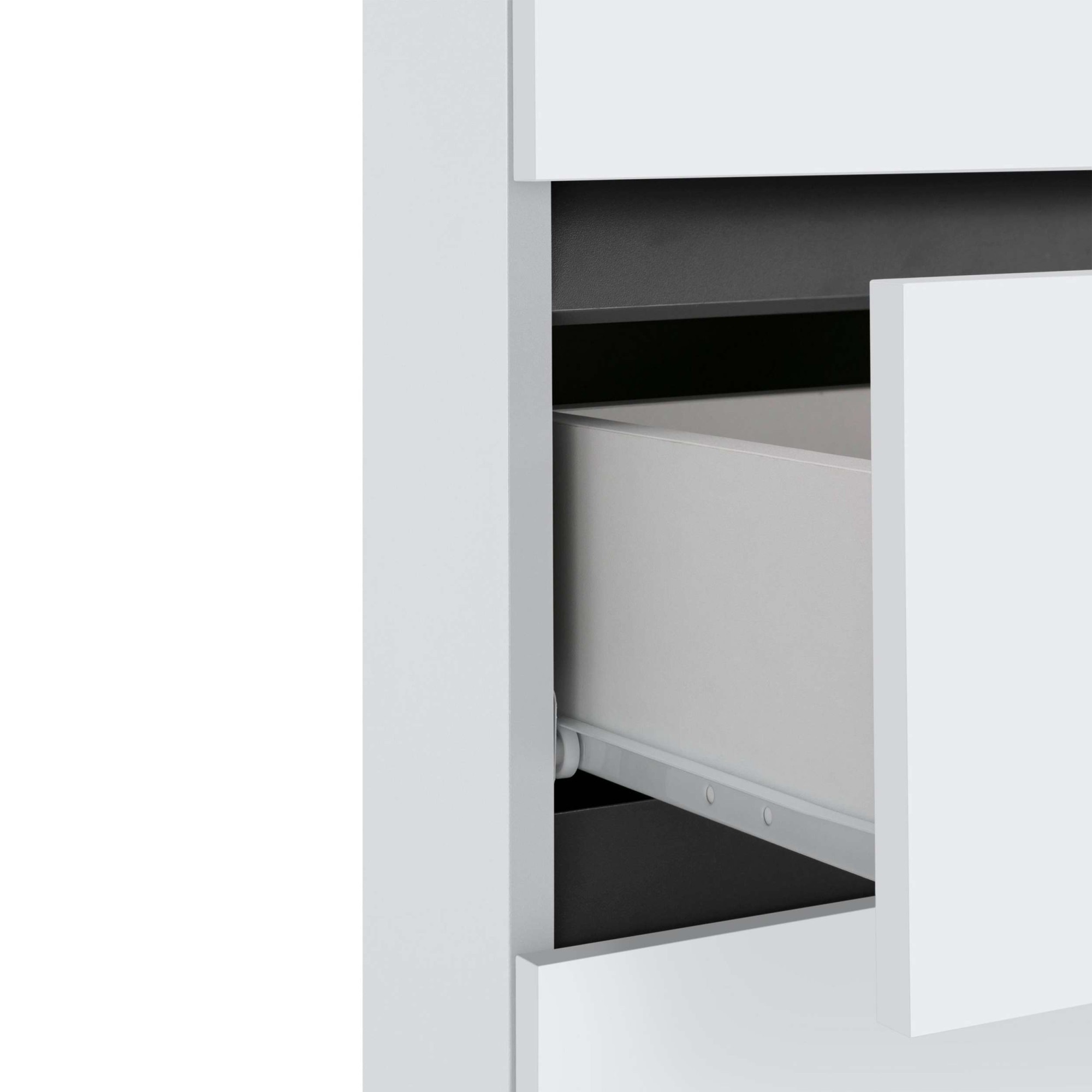 Home affaire Midischrank »Wisla«, mit 4 Türen & 1 Schublade, Breite 76 cm, Höhe 130 cm