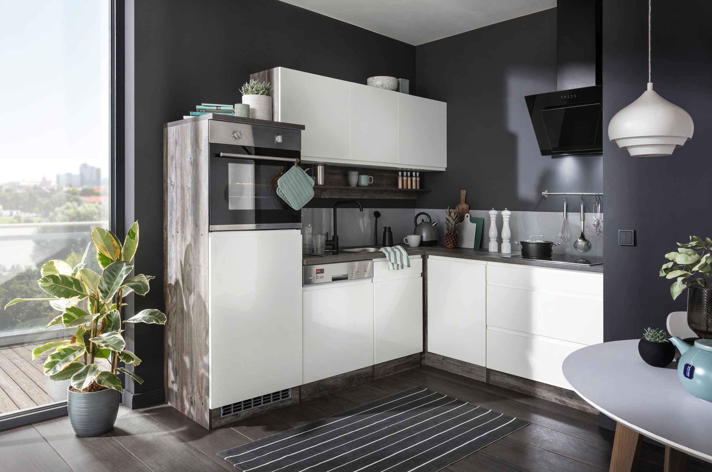 KOCHSTATION Winkelküche "KS-Virginia", Stellbreite 230/190 cm, ohne E-Gerät günstig online kaufen