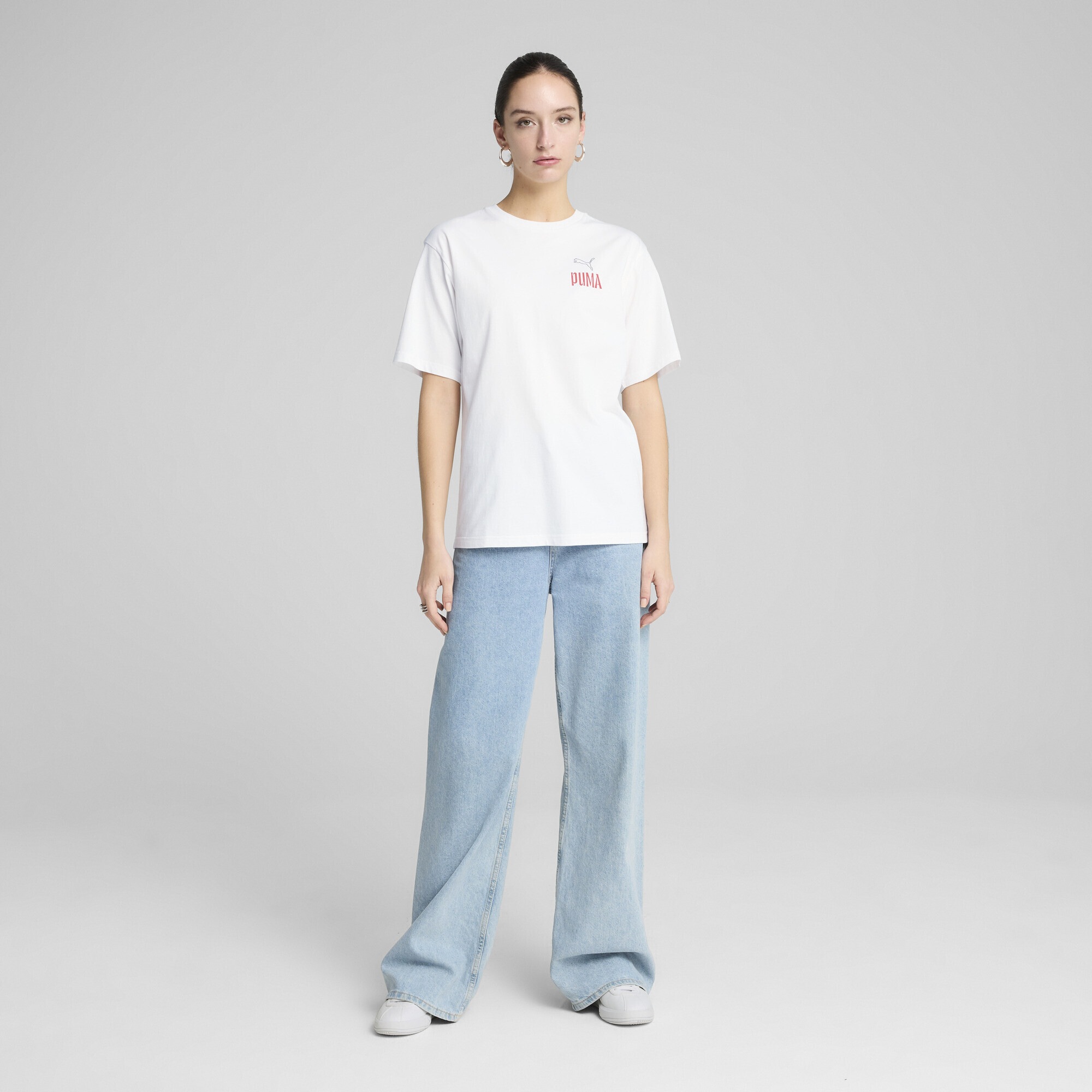 PUMA T-Shirt »Wardrobe Essentials Relaxed Graphic T-Shirt Damen«