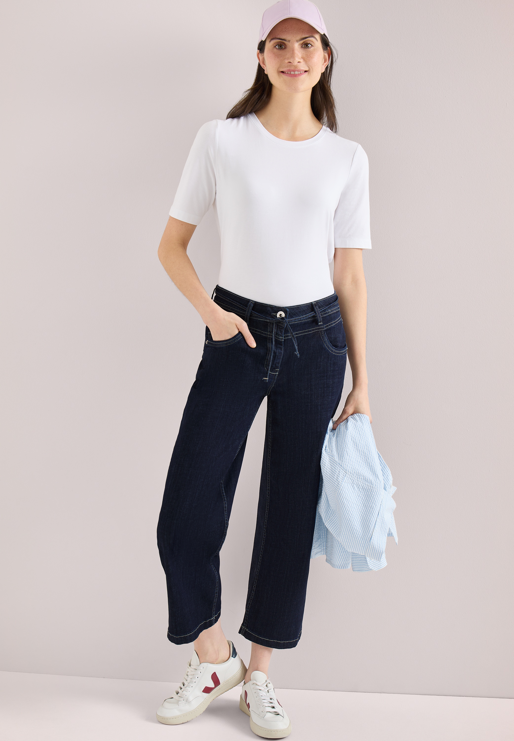 Cecil Loose-fit-Jeans mit Bindegürtel