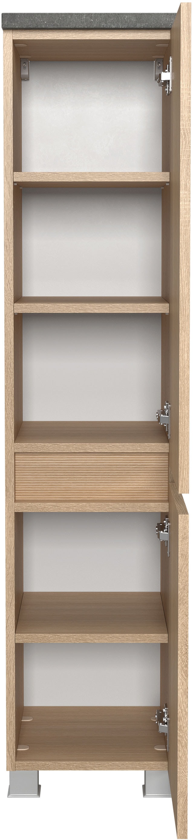 welltime Badmöbel-Set »Eixo«, Set 110 cm breit, Badmöbel mit LED-Beleuchtung