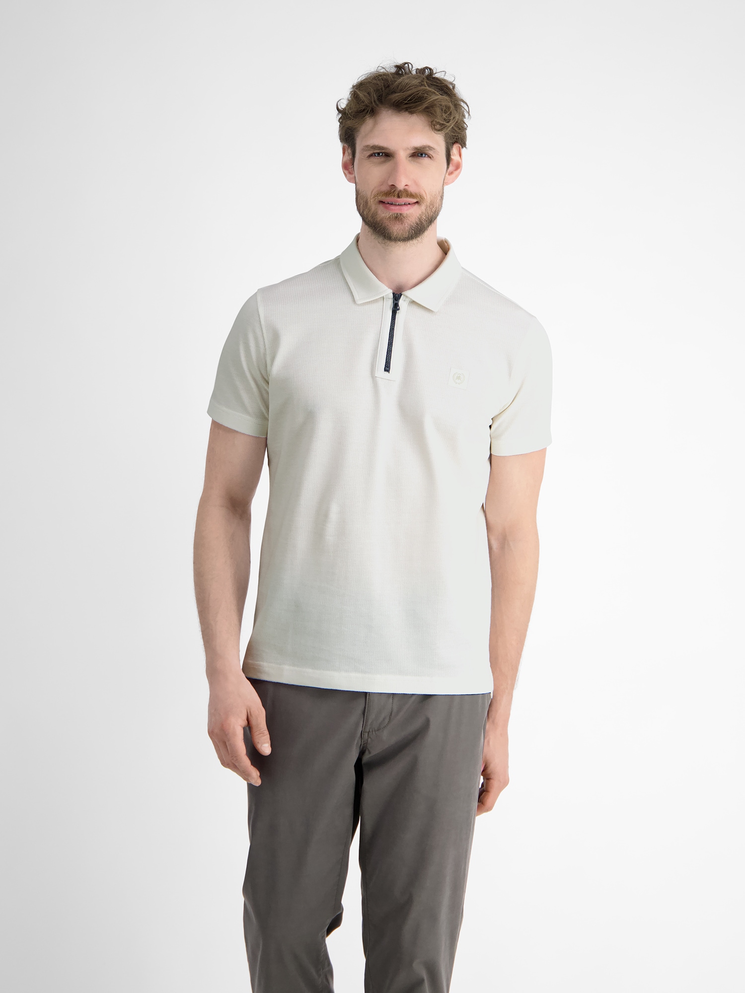 LERROS Poloshirt "Herren Poloshirt mit Reißverschlusskragen"