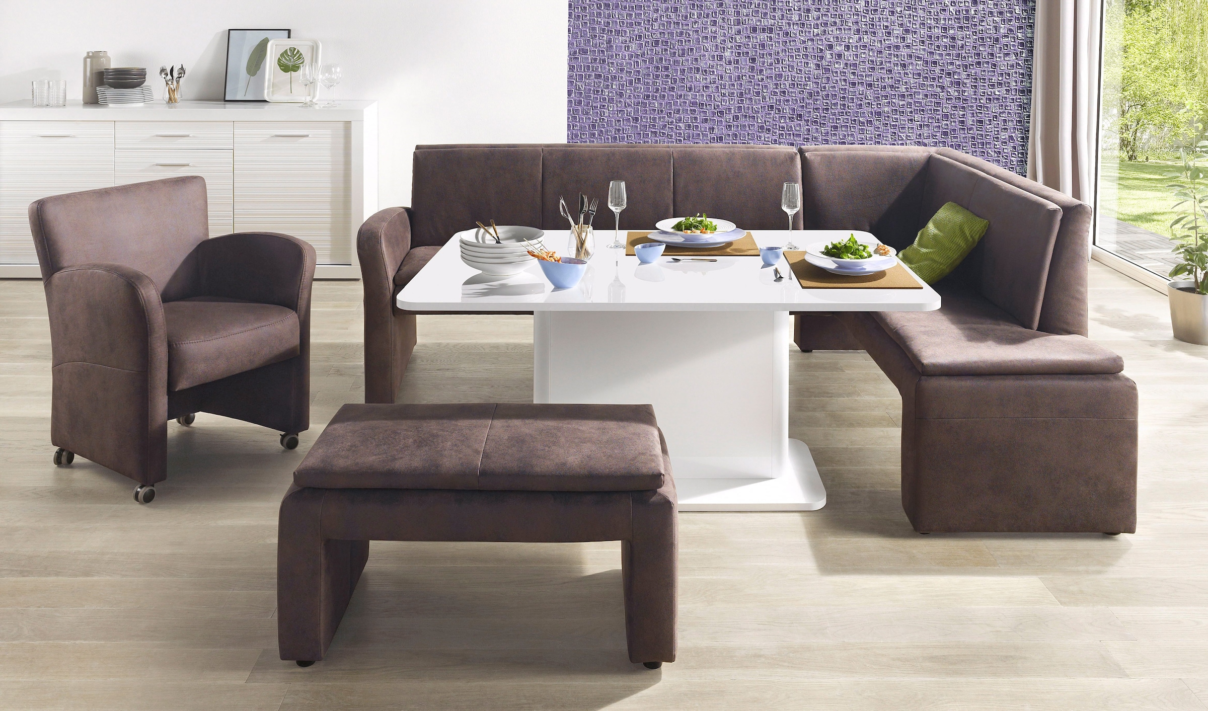 exxpo - sofa fashion Eckbank »Cortado«, Frei im Raum stellbar