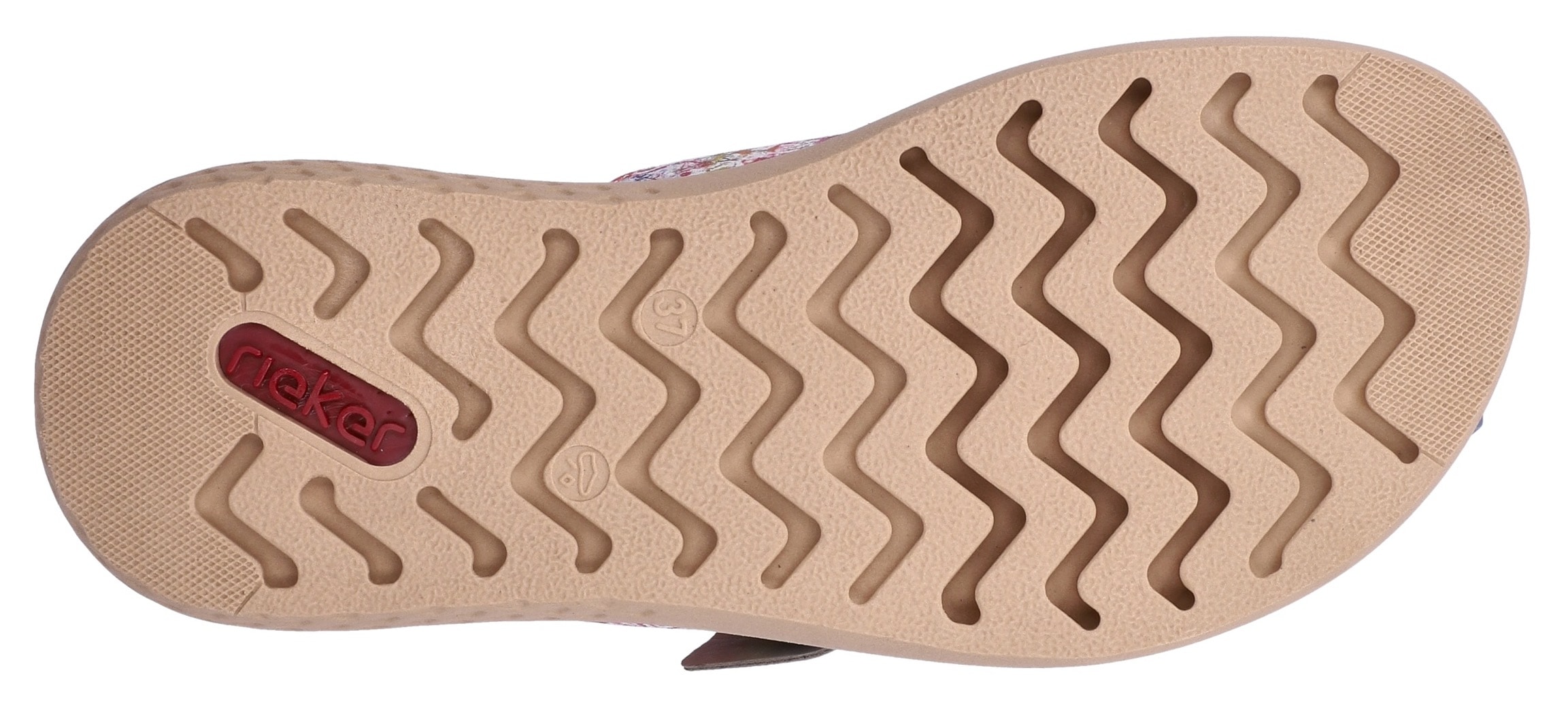 Rieker Zehentrenner  Pantolette, Sommerschuh, Hausschuh zum Schlupfen