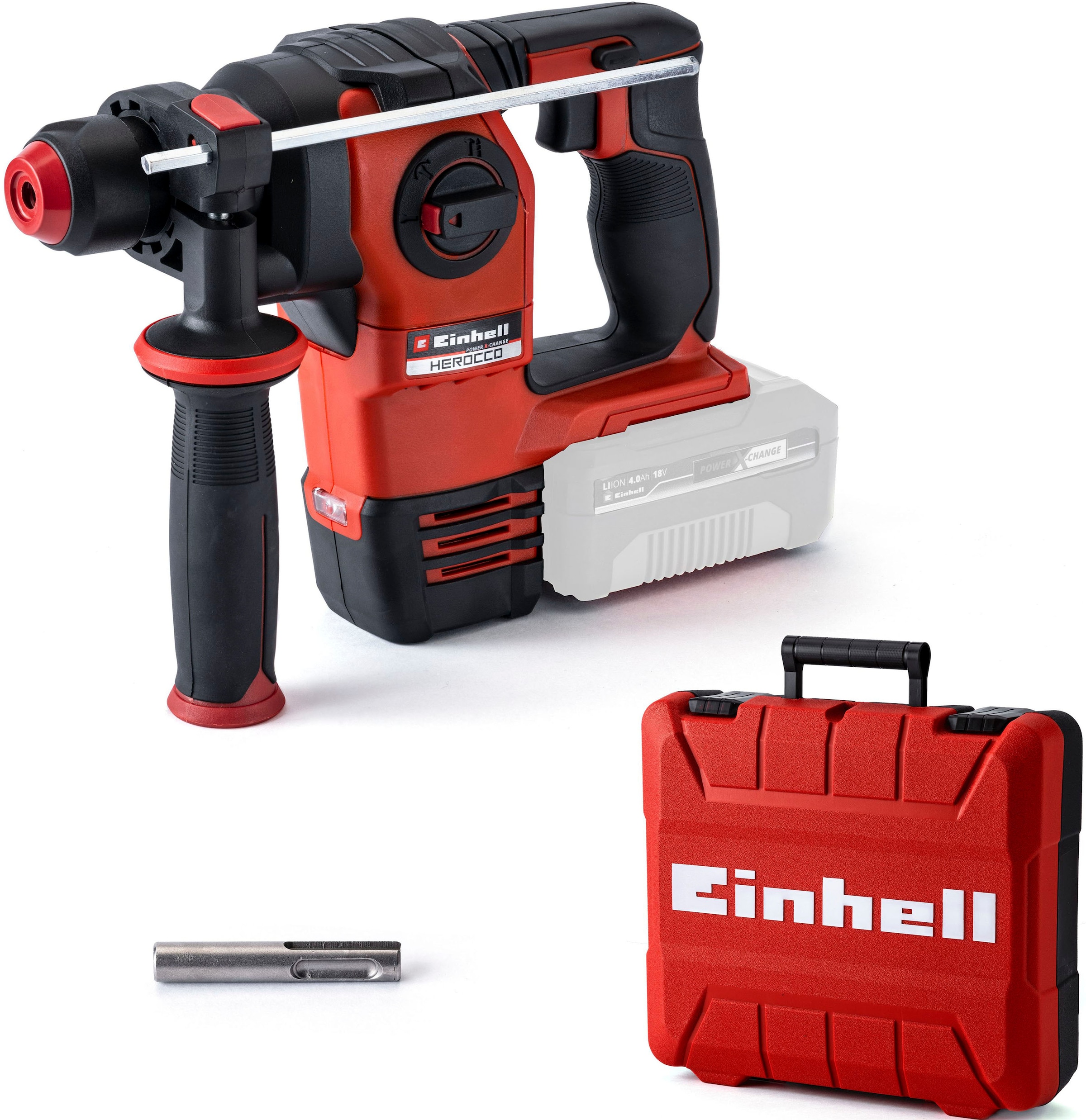 Einhell Akku-Bohrhammer "HEROCCO 18/20", Power X-Change, SDS+, ohne Akku & Ladegerät, inkl. Transportkoffer