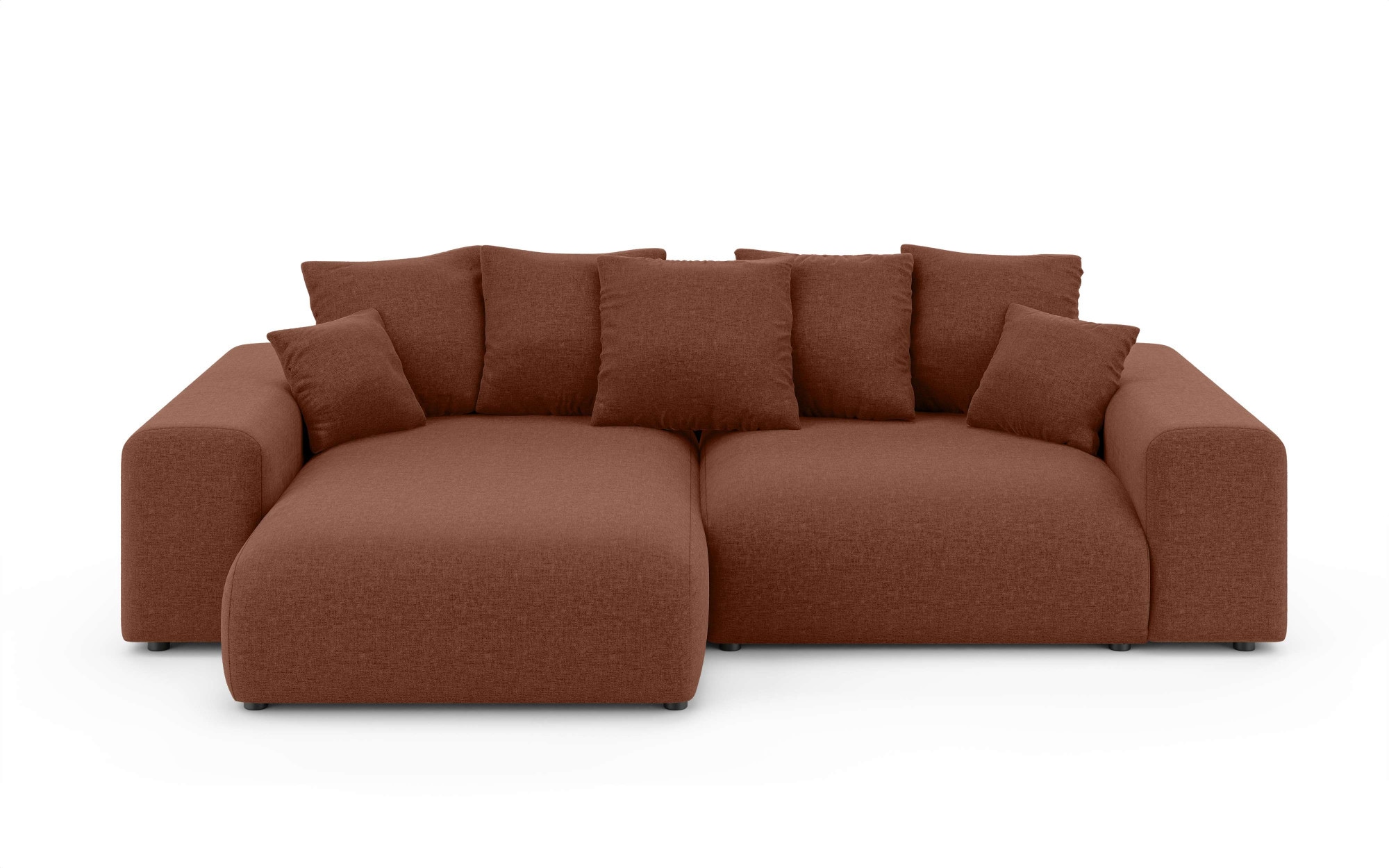 INOSIGN Ecksofa »LAKESIDE mit Bettfunktion und Bettkasten, B/T/H 257/166/84 cm«, L-Form, Recamiere beidseitig montierbar, Wellenunterfederung