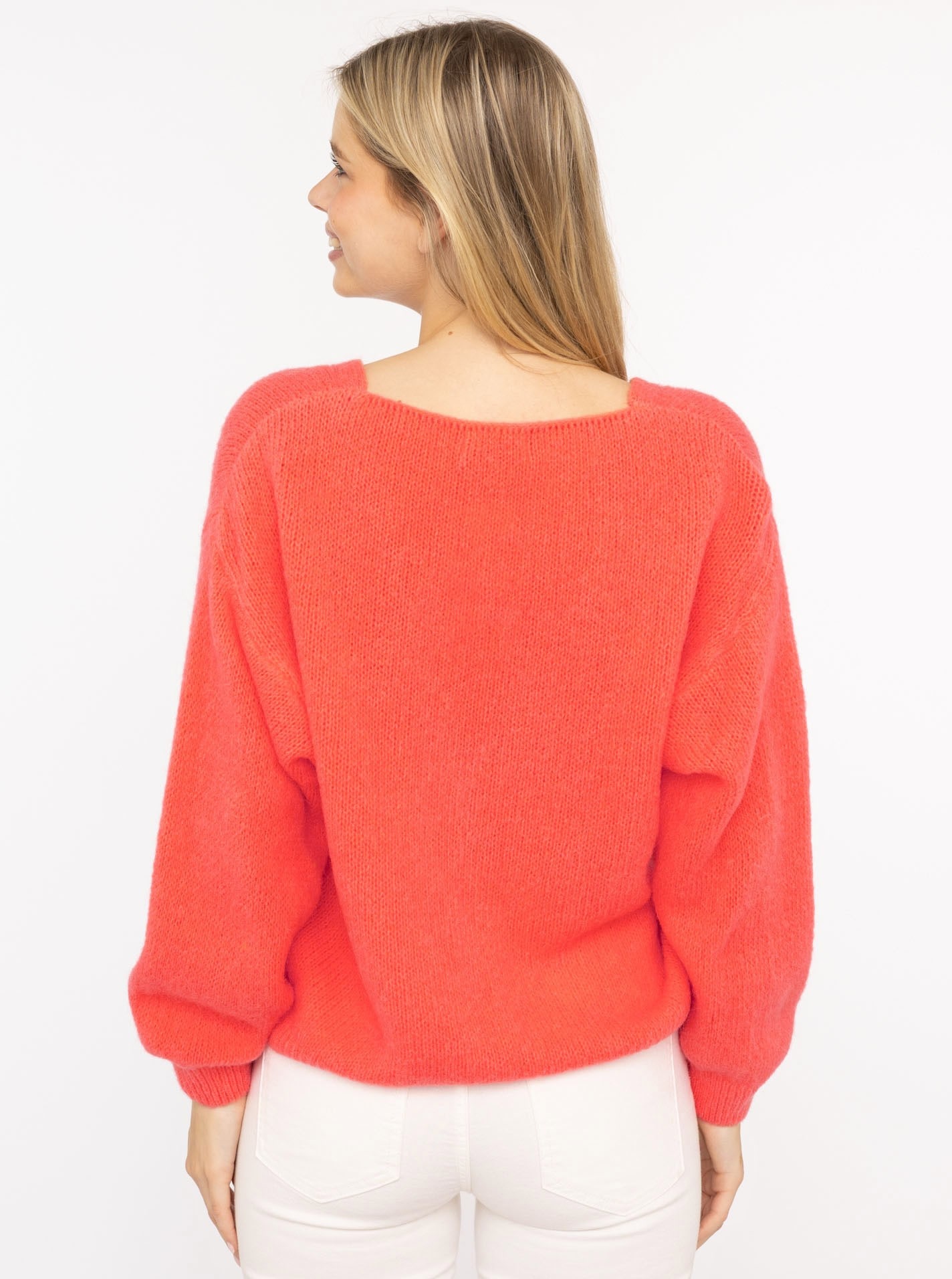 Zwillingsherz »"Uni"« One Size, Langarm, Knopfleiste, tiefer V-Ausschnitt, Wollanteil