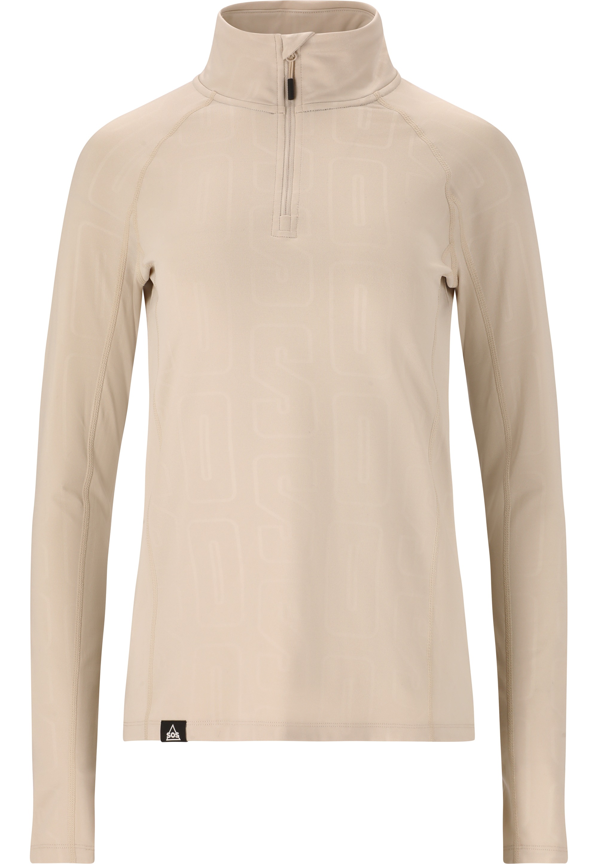 SOS Langarmshirt »Jasna«, mit bequemem Kragen und diskretem Logodesign