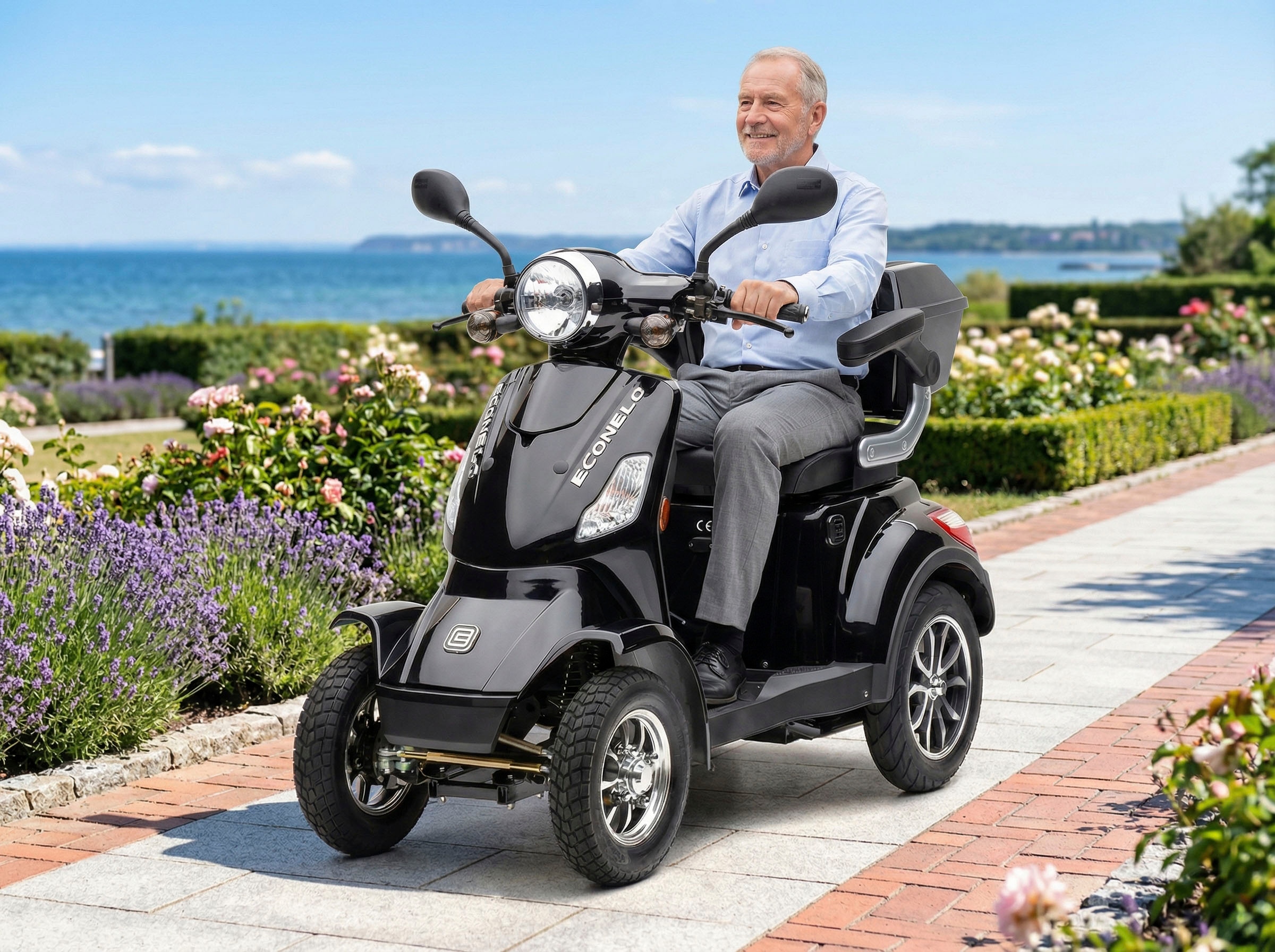 ECONELO Elektromobil »Seniorenmobil P4000, Blei-Akku, 25 km/h, 1000 Watt« 1.000 W 25 km/h