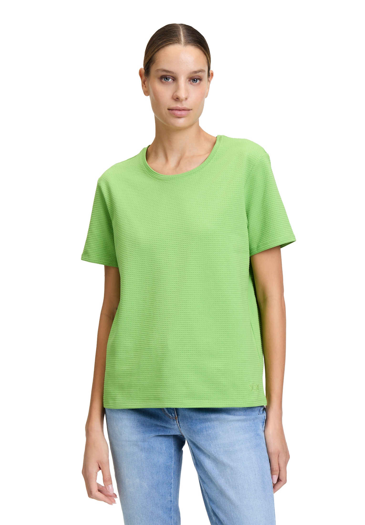 Betty Barclay Kurzarmshirt "Betty Barclay Damen Basic Shirt mit Struktur", günstig online kaufen