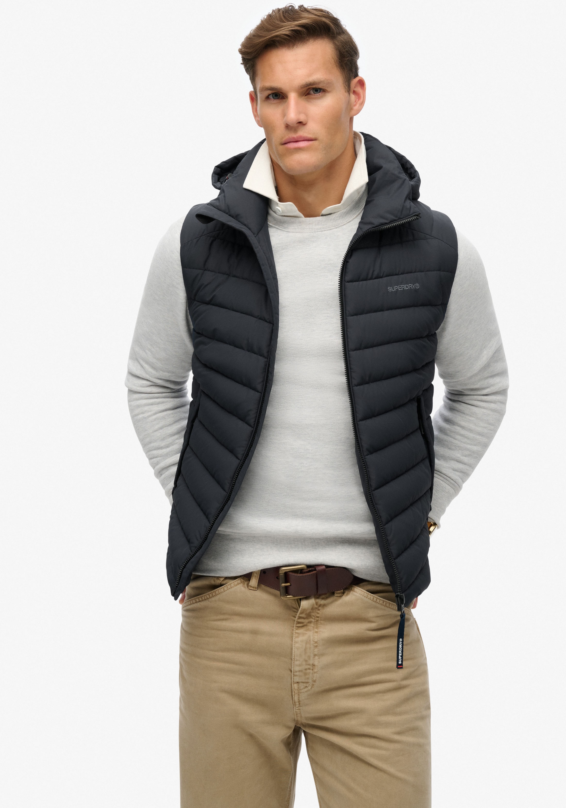 Superdry Steppweste »HOODED FUJI SPORT PADDED GILET«