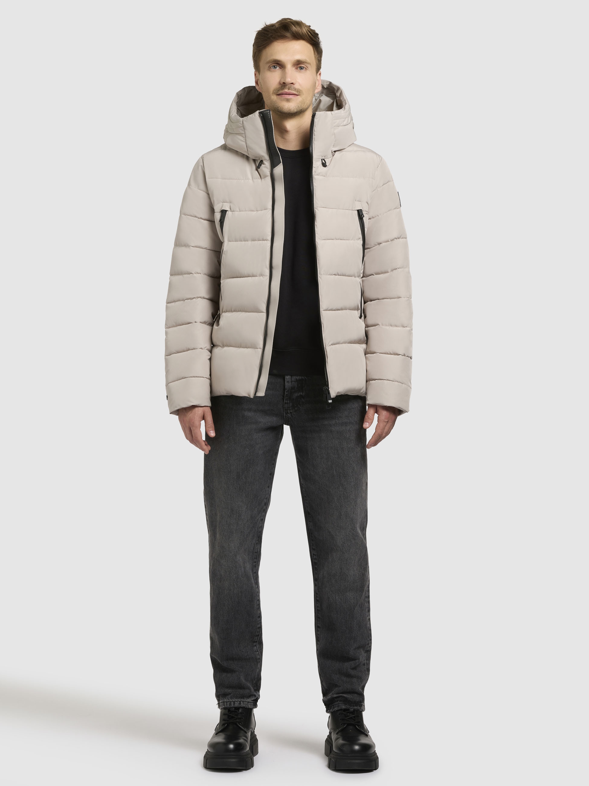 khujo Steppjacke »WOU«, mit Kapuze