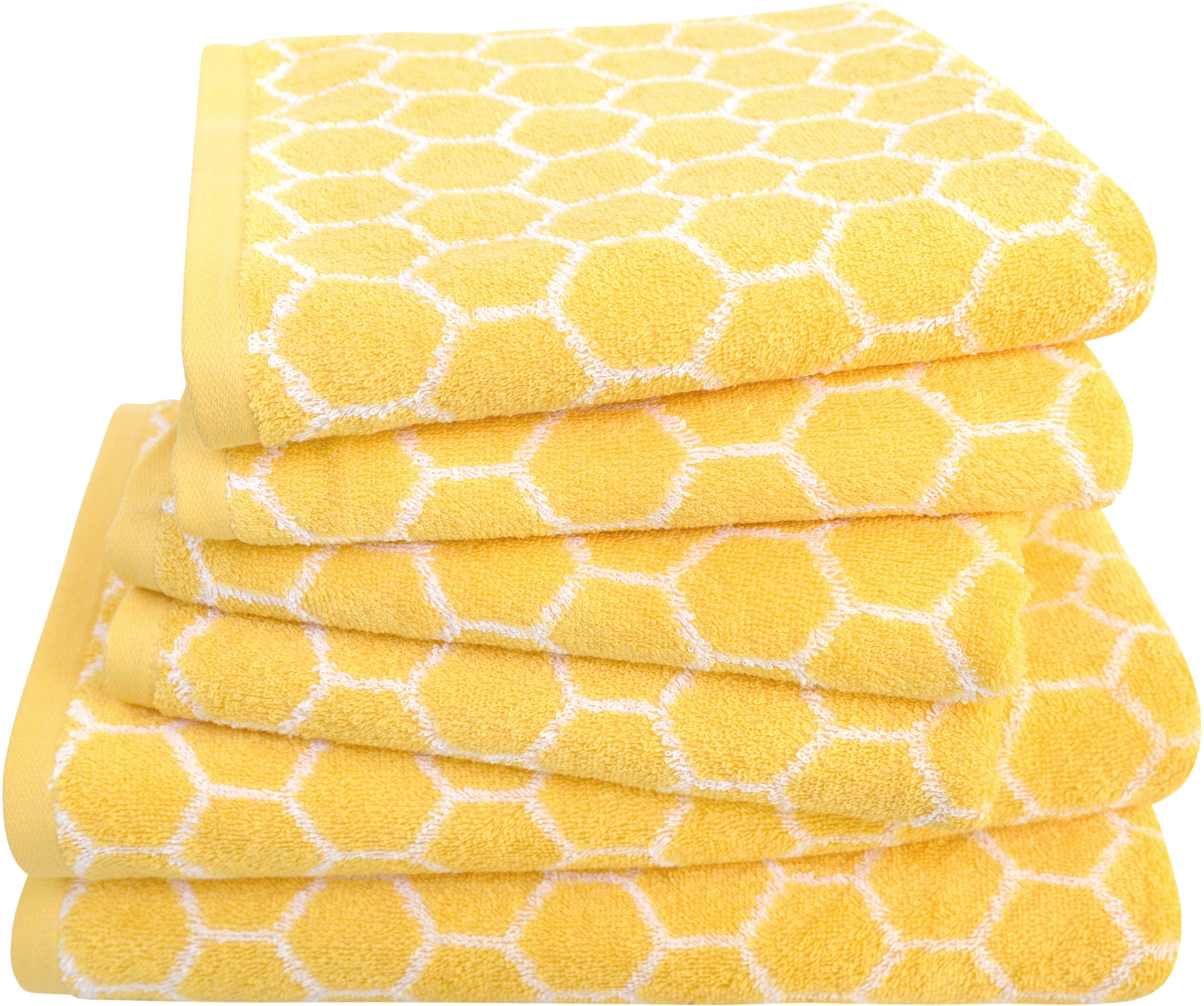 Dyckhoff Handtuch Set "Pure Natural Honey" Set 6 Frottier BIO Baumwolle, GOTS
