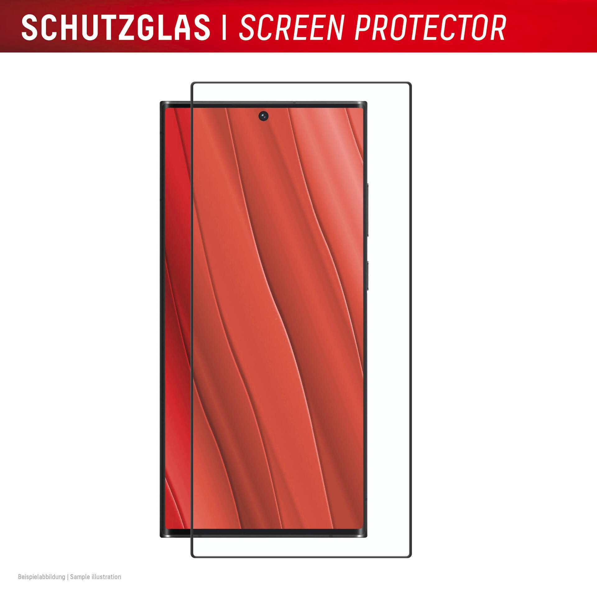 Displex Displayschutzglas »Premium Glass Full Cover Anti-Reflex«, für Samsung Galax S24 Ultra, (1 St.), Displayschutzfolie, Schutzfolie, Bildschirmschutz, kratz- & stoßfest
