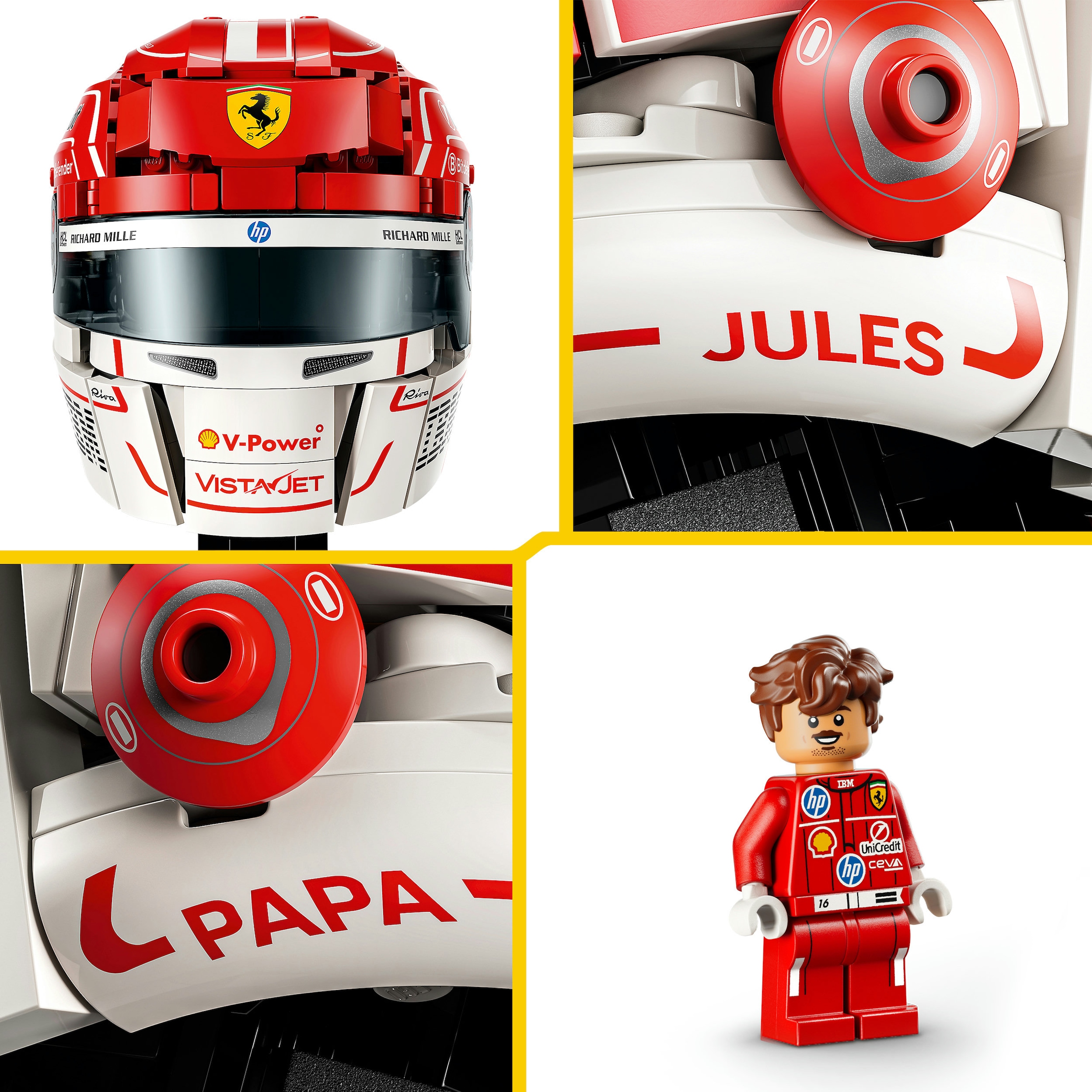 LEGO® Konstruktionsspielsteine »Scuderia Ferrari HP Charles Leclerc Helm (43014)« LEGO Editions Formula 1