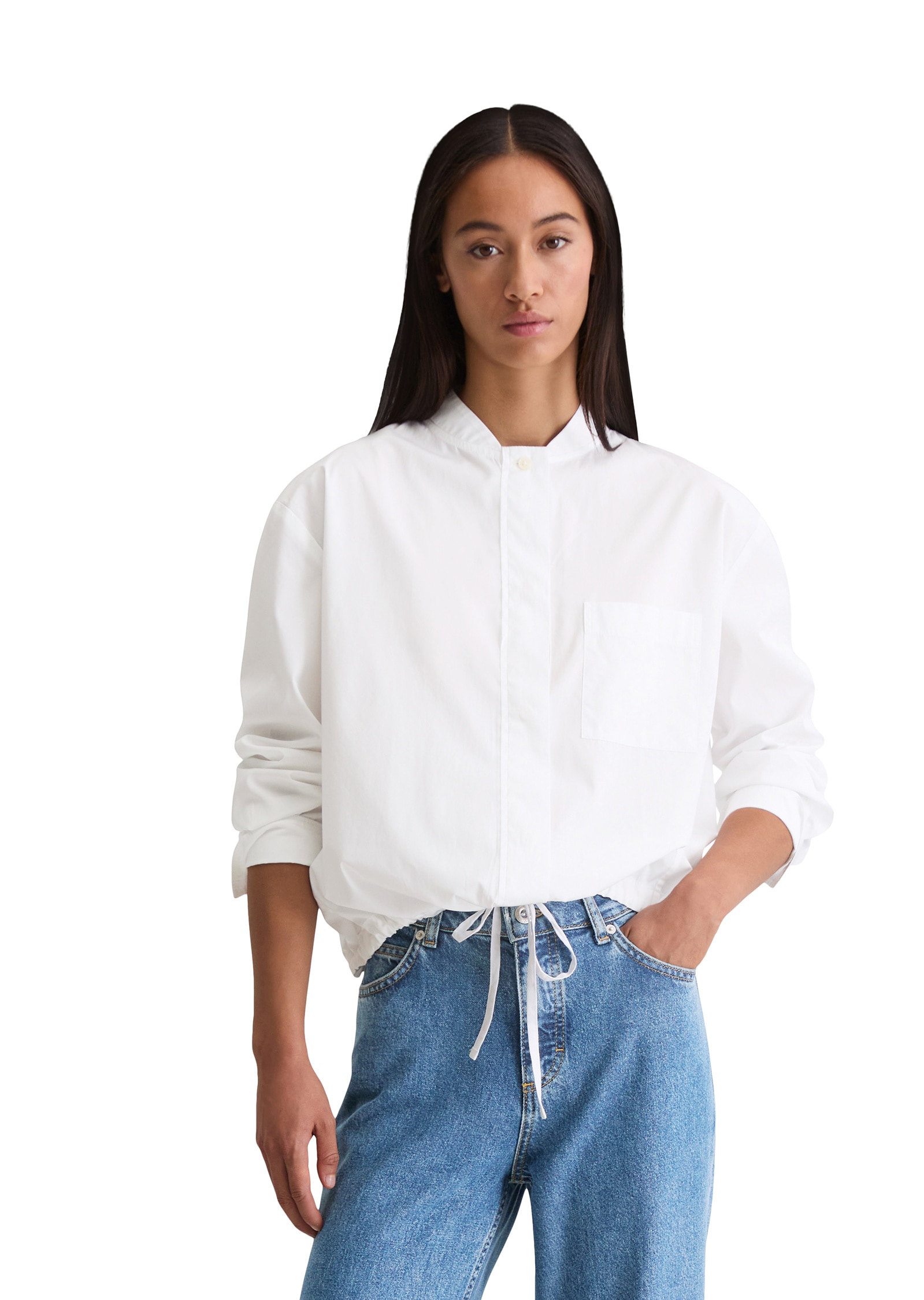 Marc OPolo Langarmbluse "im Blouson-Stil" günstig online kaufen