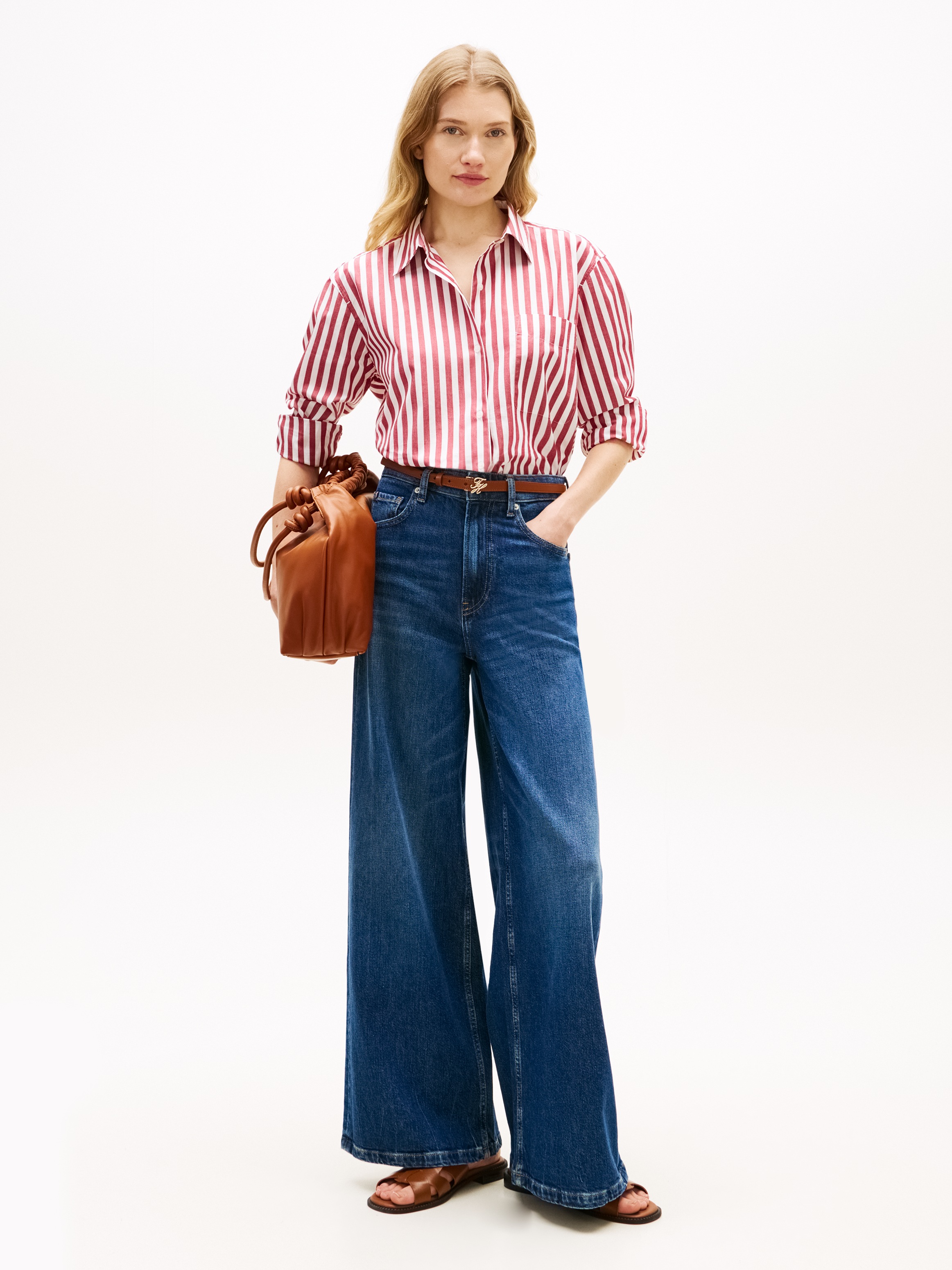 Thumbnail - Tommy Hilfiger Langarmbluse "ESS POPLIN EASY FIT SHIRT" Baumwolle