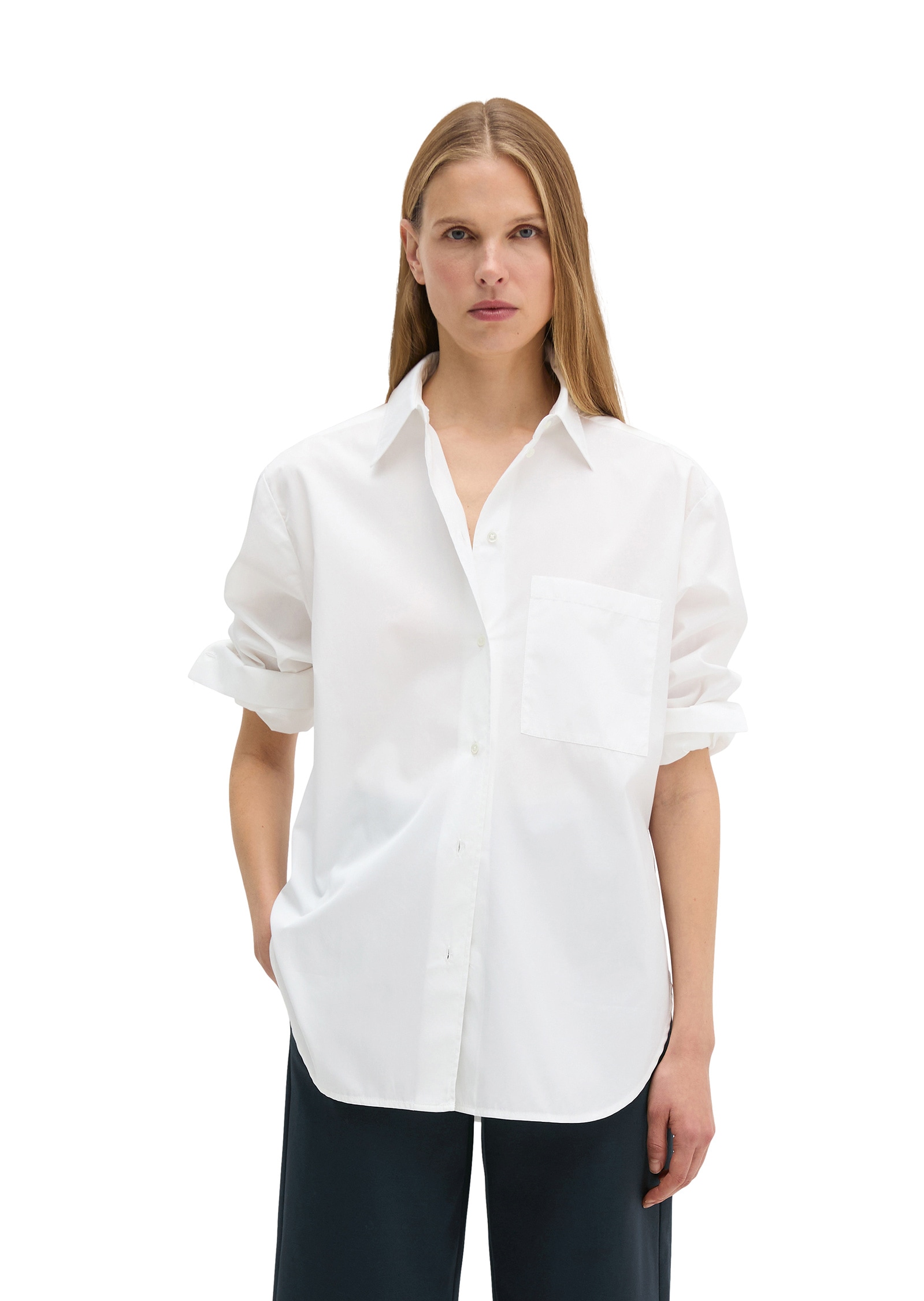 Marc OPolo Langarmbluse "aus Baumwoll-Premium-Popeline" günstig online kaufen