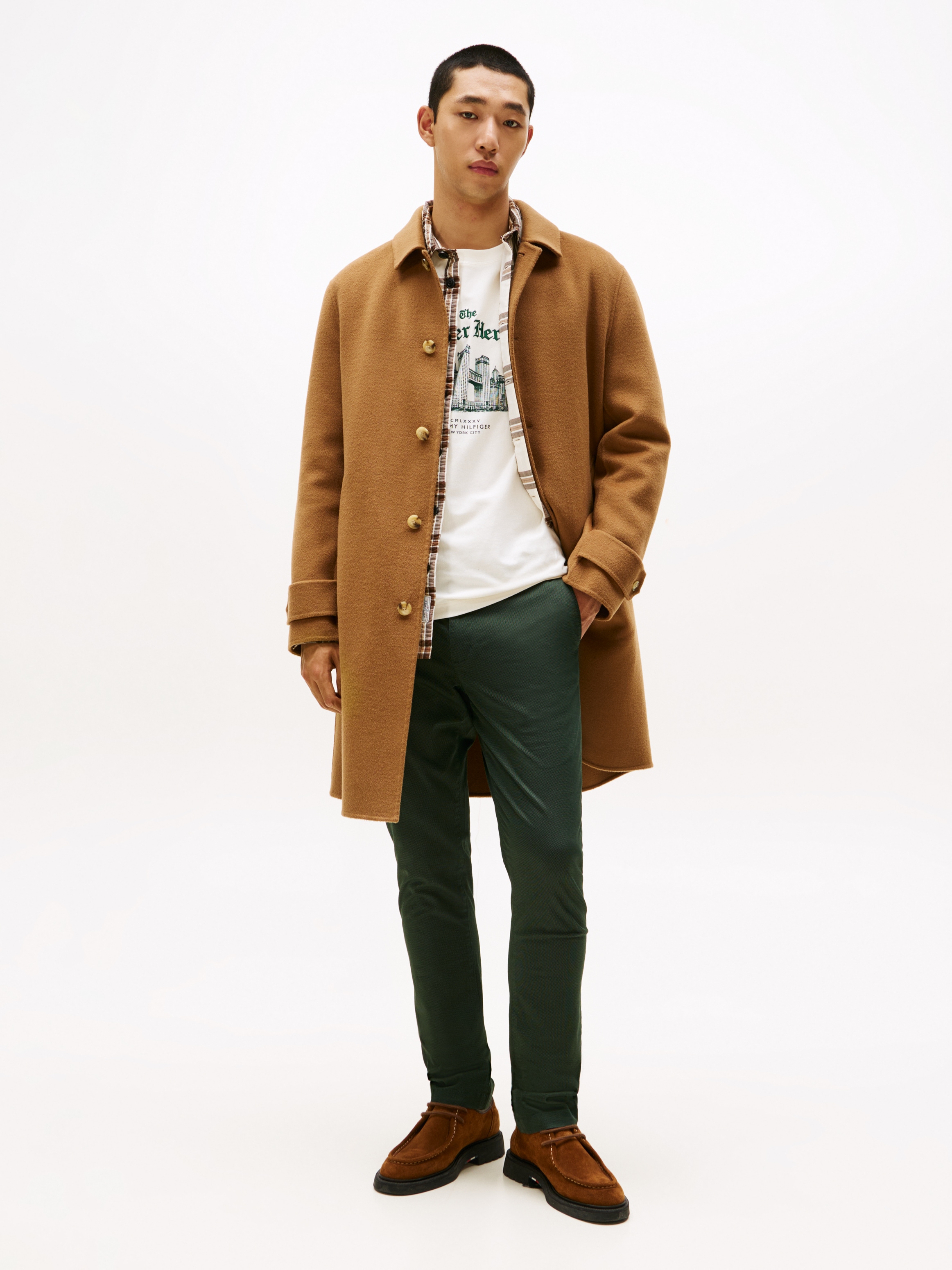 Tommy Hilfiger Chinohose »BLEECKER PRINTED ST«, Slim Fit, strukturierte Qualität