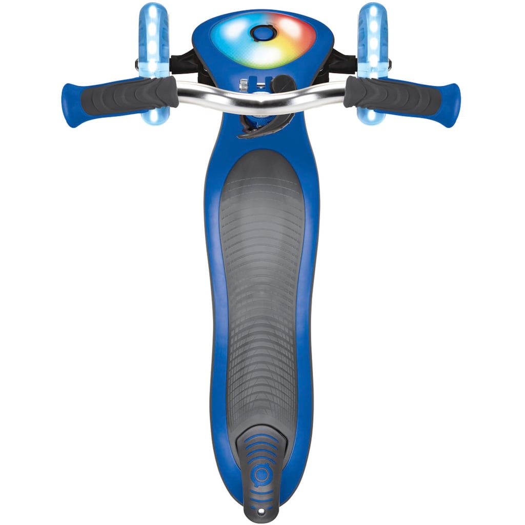 Globber Dreiradscooter »ELITE PRIME, mit Leuchtrollen und Leuchtdeck«