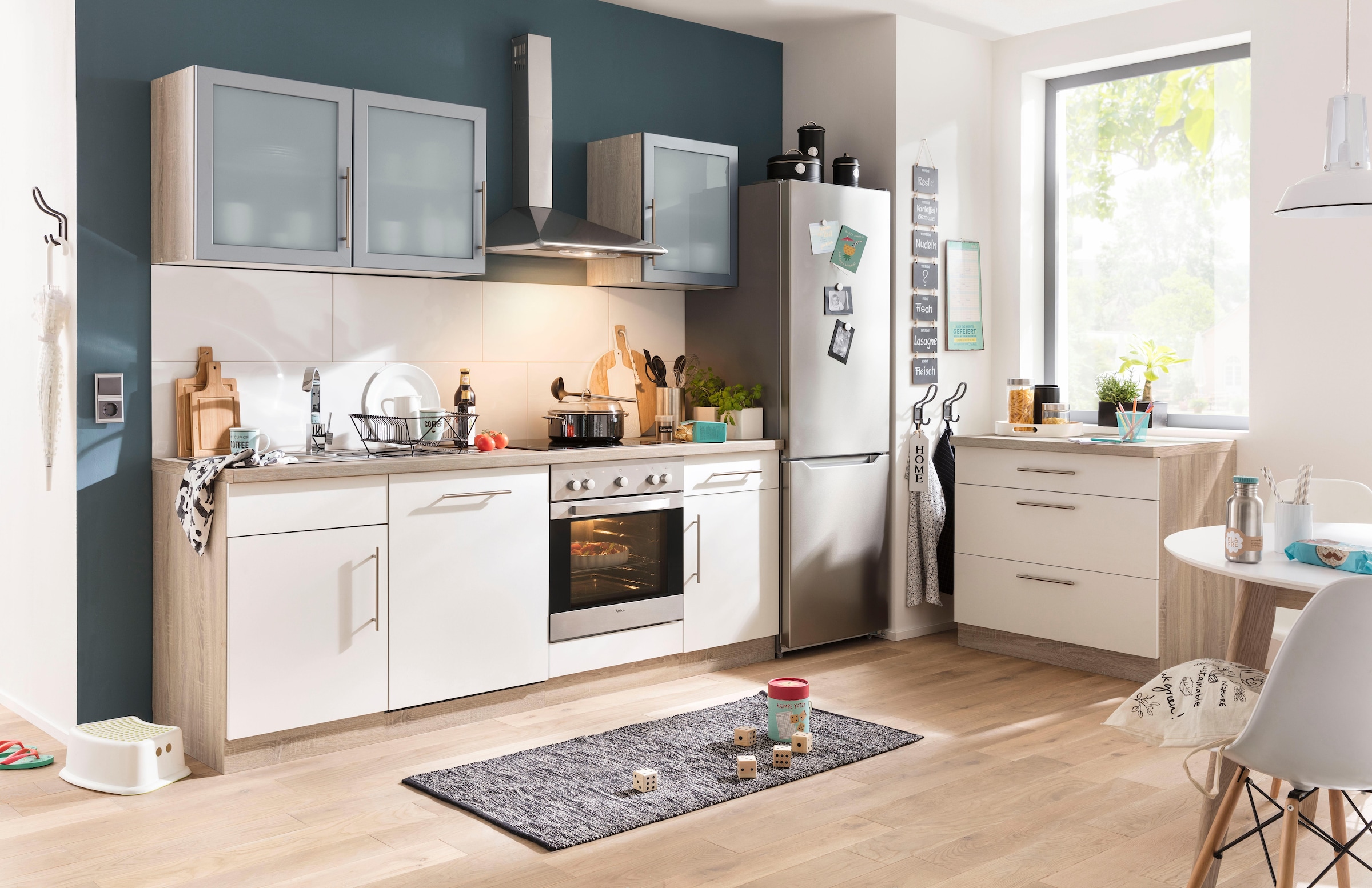wiho Küchen Küchenzeile »Aachen«, ohne E-Geräte, Breite 220 cm kaufen | BAUR