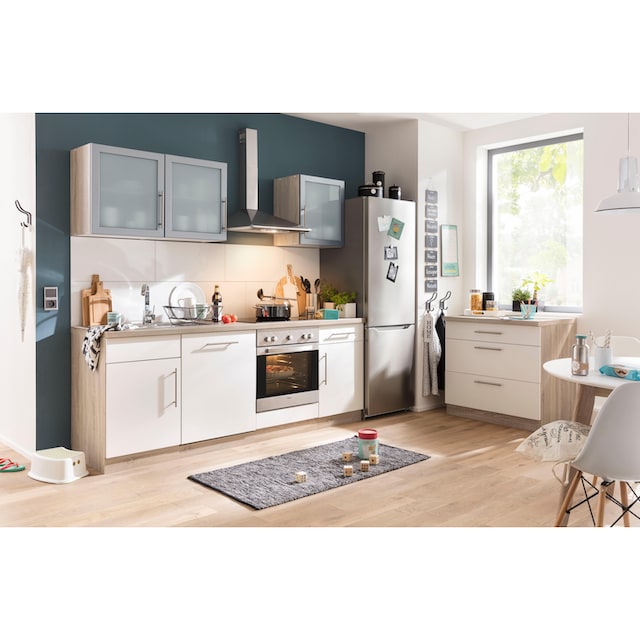 wiho Küchen Küchenzeile »Aachen«, ohne E-Geräte, Breite 220 cm kaufen | BAUR