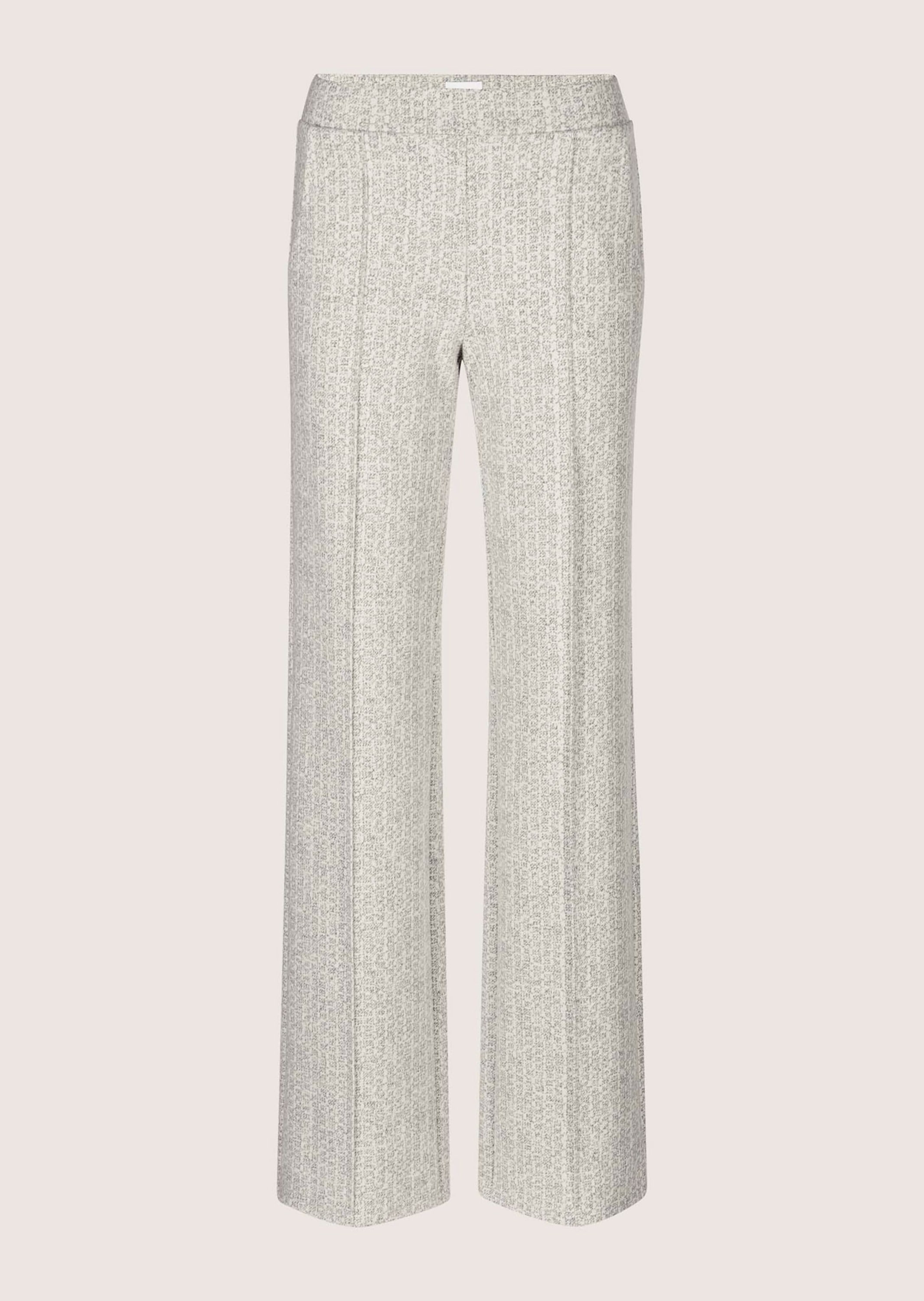 MADELEINE Schlupfhose "Jerseyhose Weite Bügelfaltenhose mit Allover-Muster"